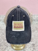 Wild Lucille Gold Made A Farmer Black Trucker Hat