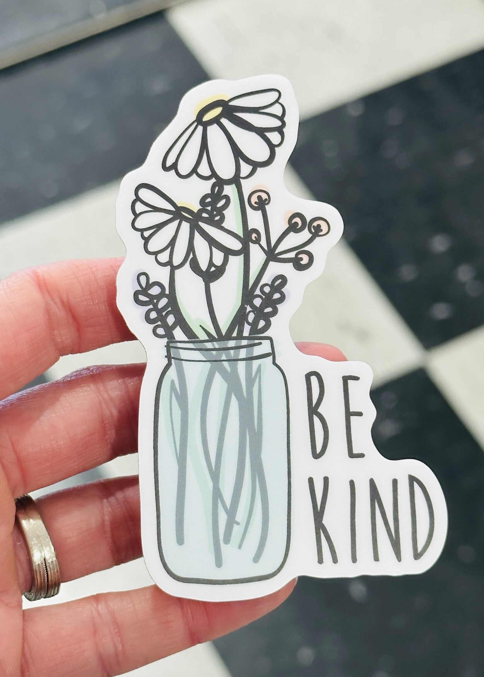 Stickers Northwest Be Kind Wildflower Jar Sticker