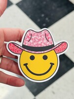 Cowgirl Smiley Sticker