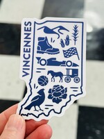 Stickers Northwest Vincennes, IN State Sticker
