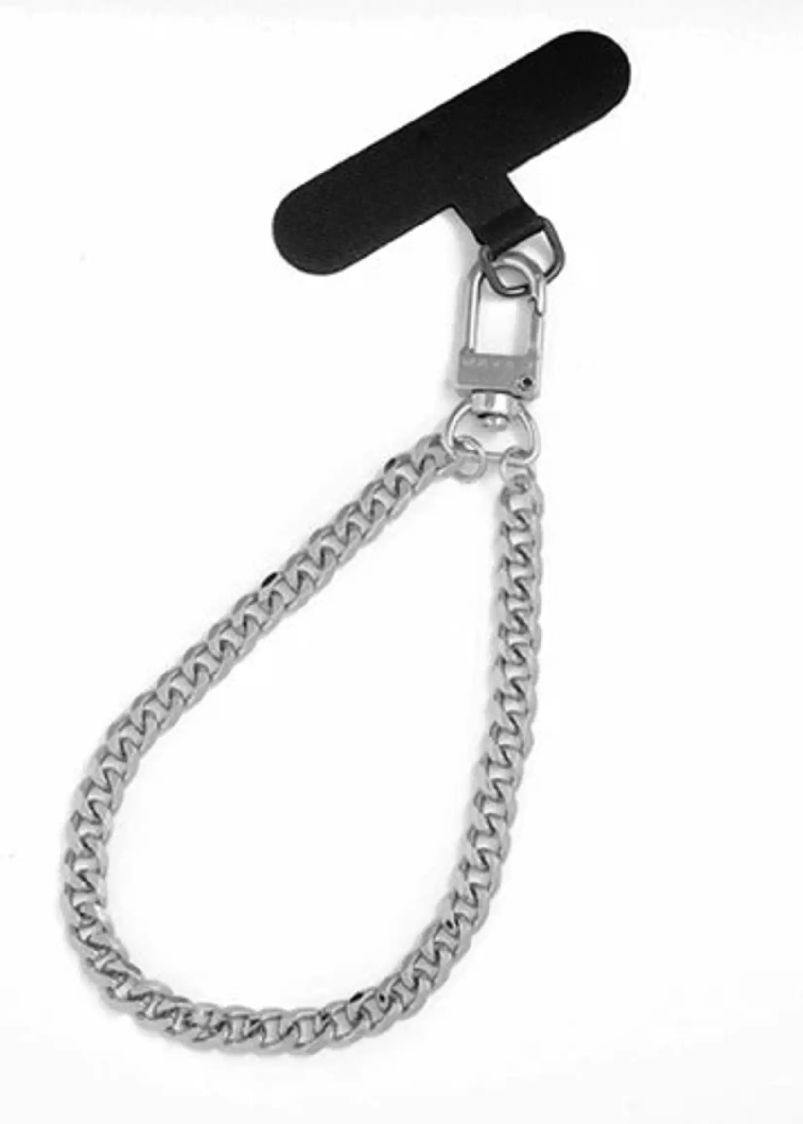 Maya J Cuban Link Phone Wristlet in Silver