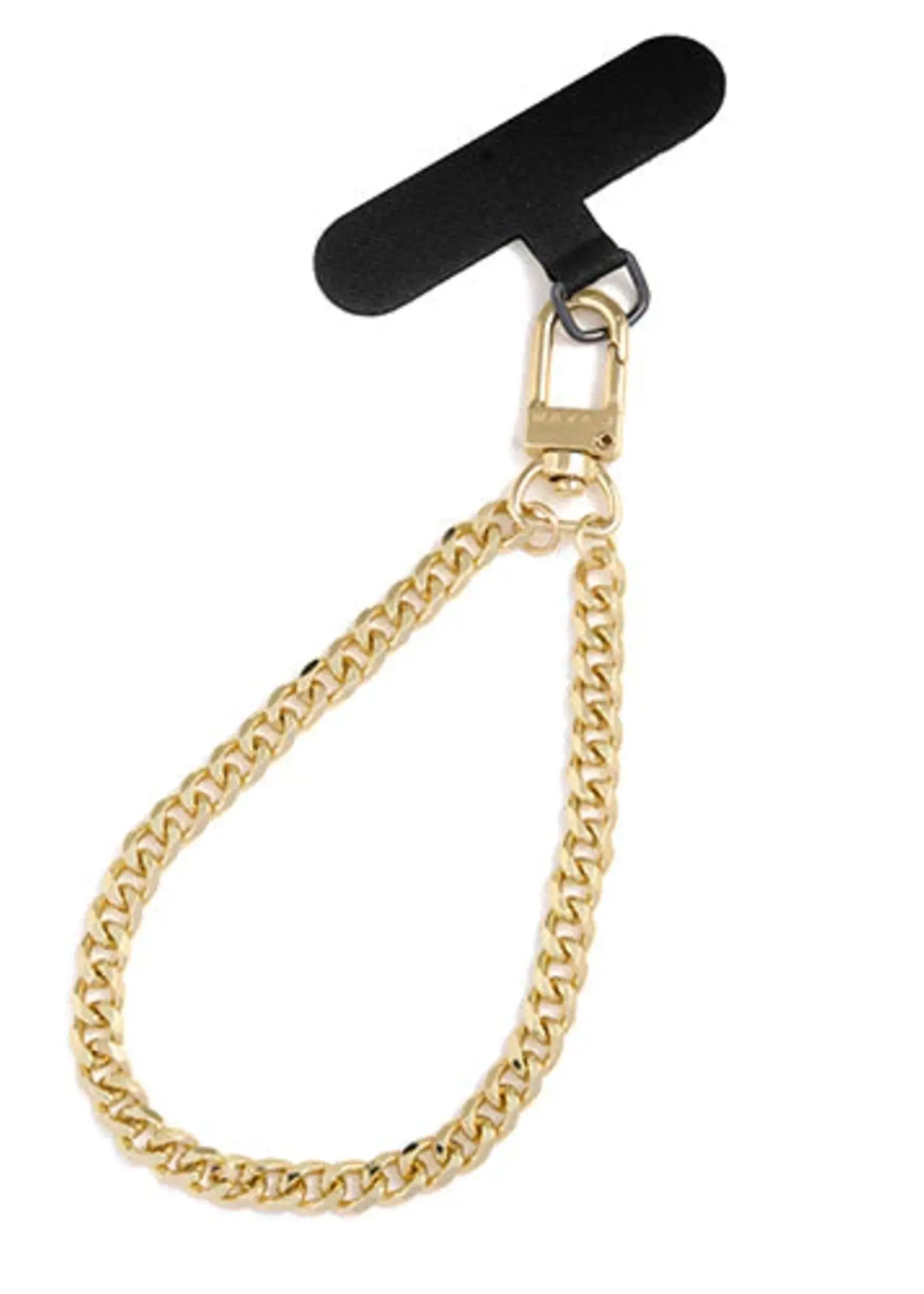 Maya J Cuban Link Phone Wristlet in Yellow