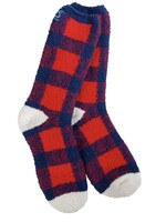 World's Softest Socks Team Collection Cozy Socks-Red/Blue