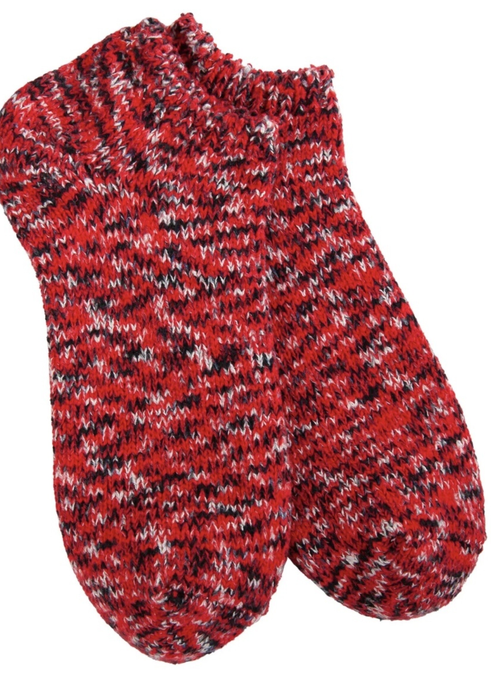 World’s Softest Ragg Low Team Collection Socks-Red/Black