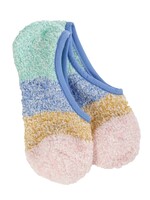 World's Softest Cozy Footie Socks-Blue Multi