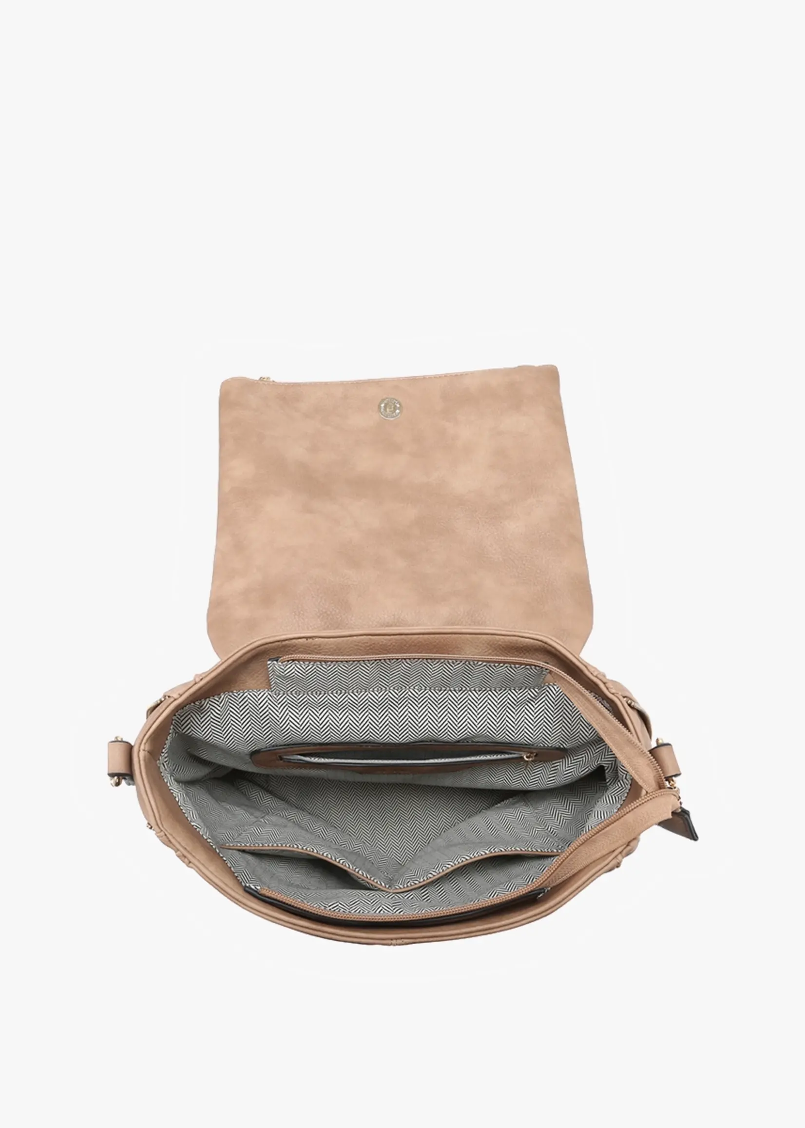 Jen & Co. Vivian Convertible Backpack in Tan