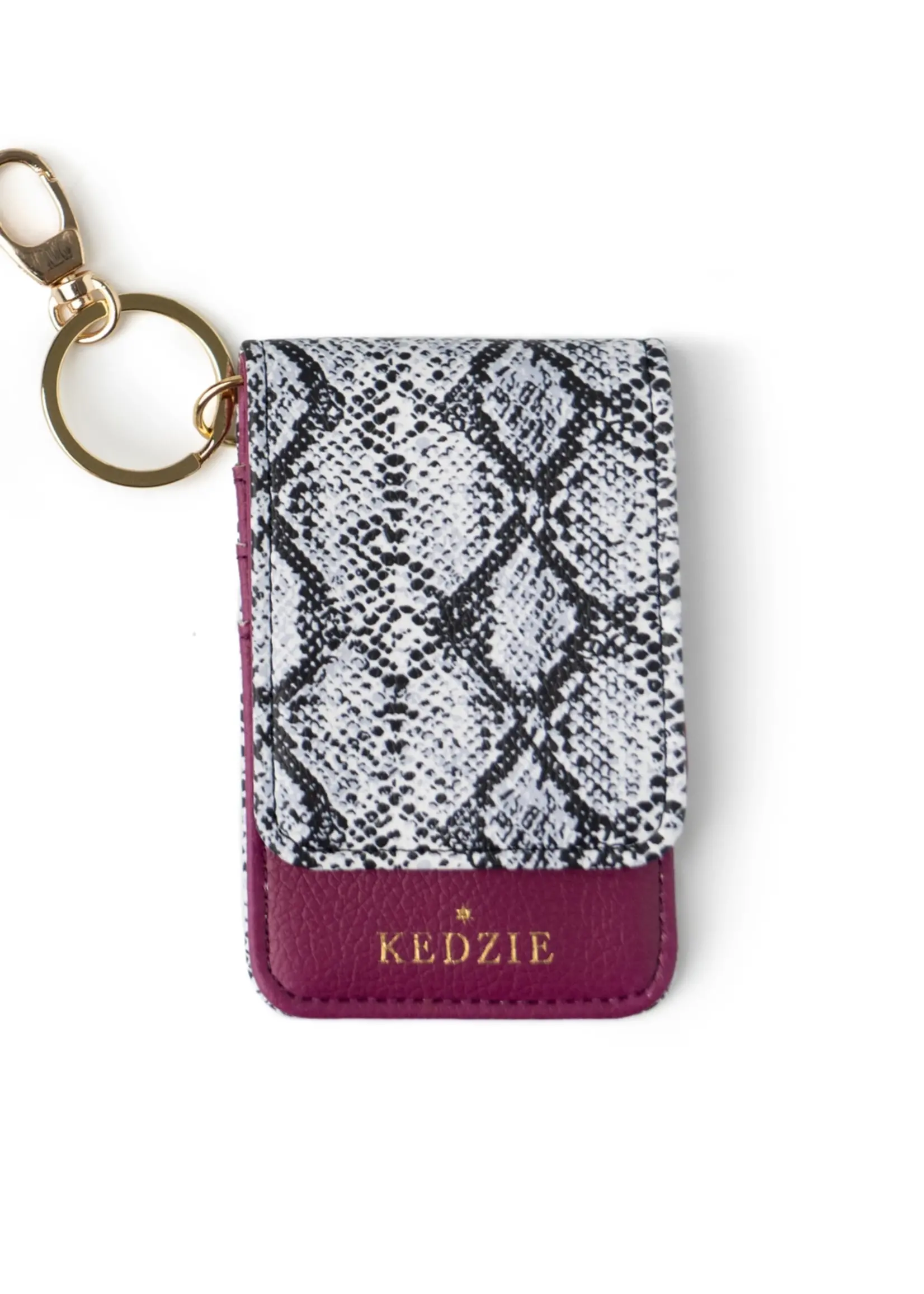 Kedzie Python ID Holder Keychain