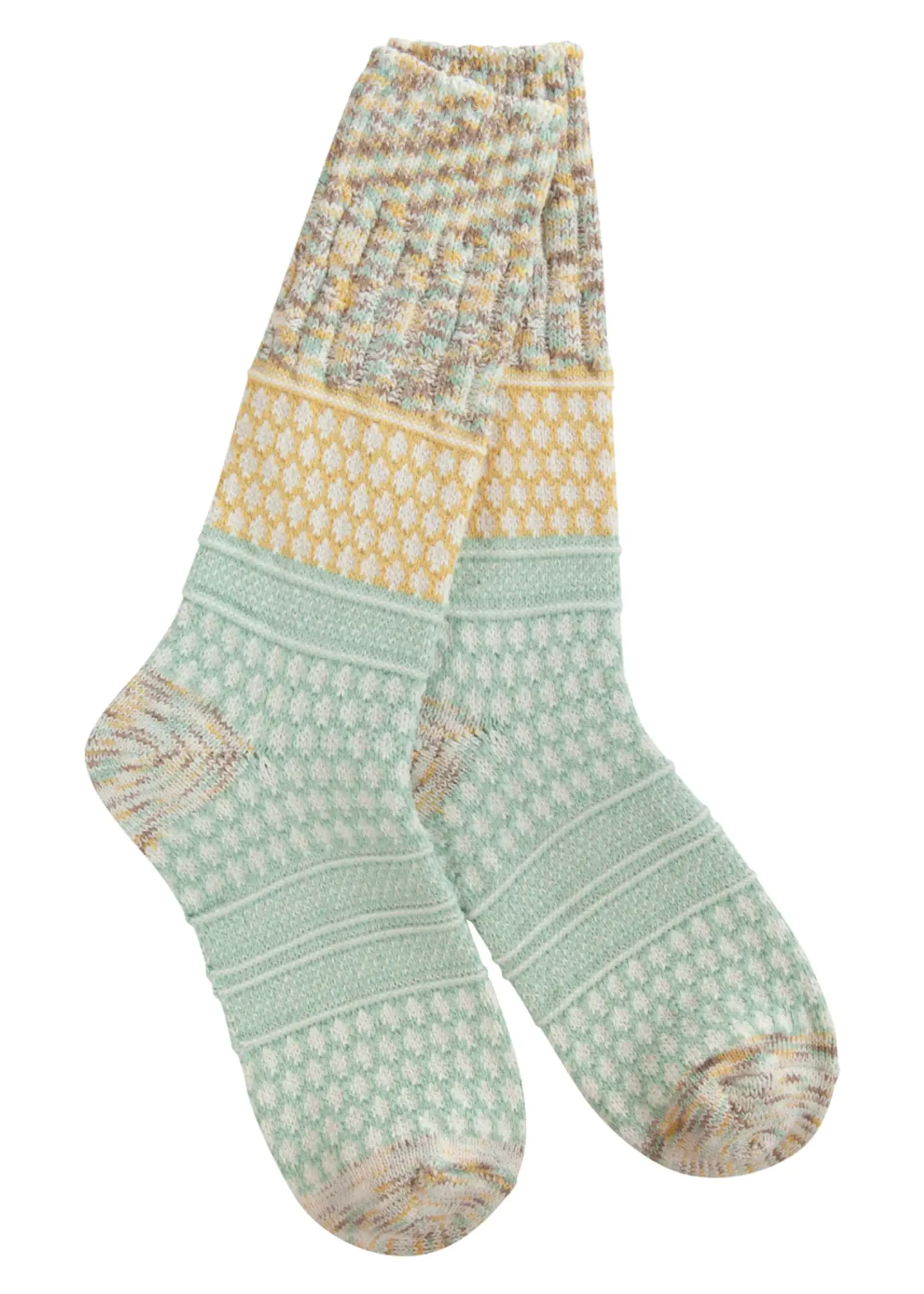 World's Softest Socks World's Softest Socks Textured Crew-Frosty Multi