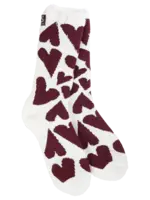 World's Softest Socks Cozy Socks-Chocolate Hearts