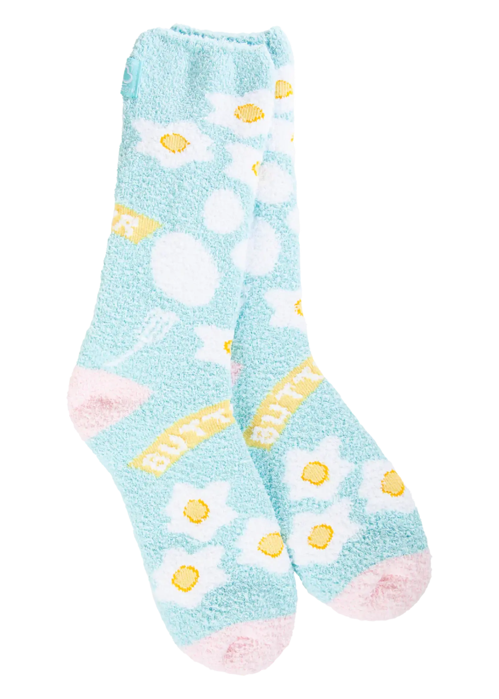 World's Softest Socks Cozy Socks-Over Easy