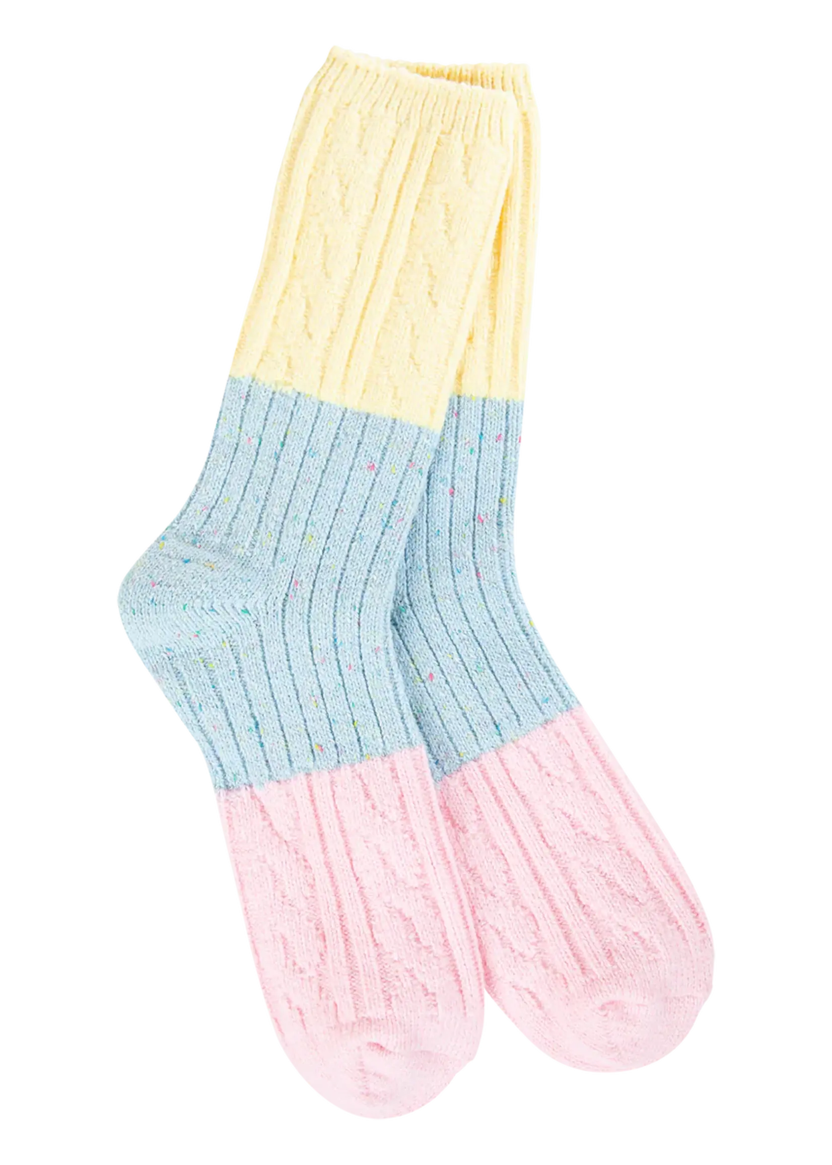 World's Softest Socks Pastel Multi Weekend Collection Socks