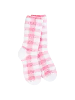 Pink Check Knit Pickin’ Collection World’s Softest Socks