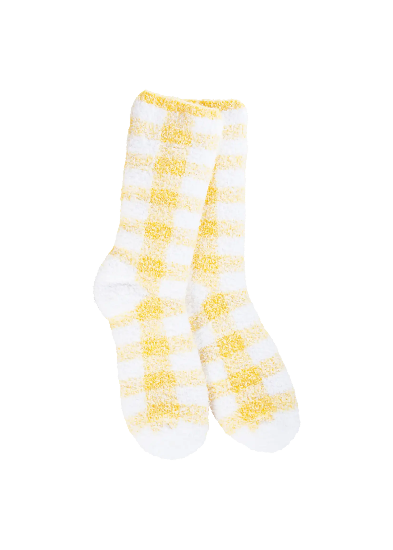 Yellow Check Knit Pickin’ Collection World’s Softest Socks