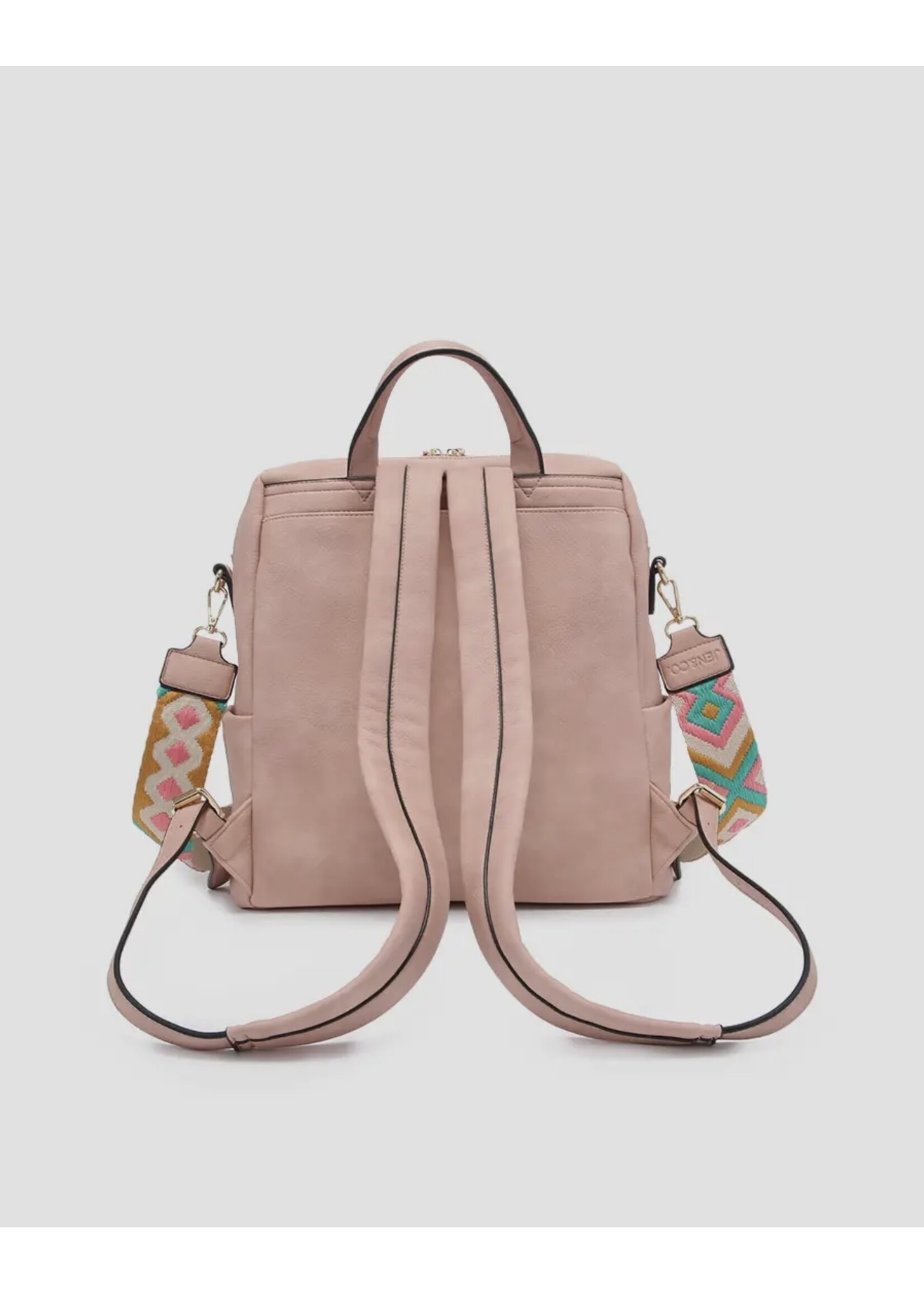 Jen & Co. Off White Amelia Backpack with Guitar Strap