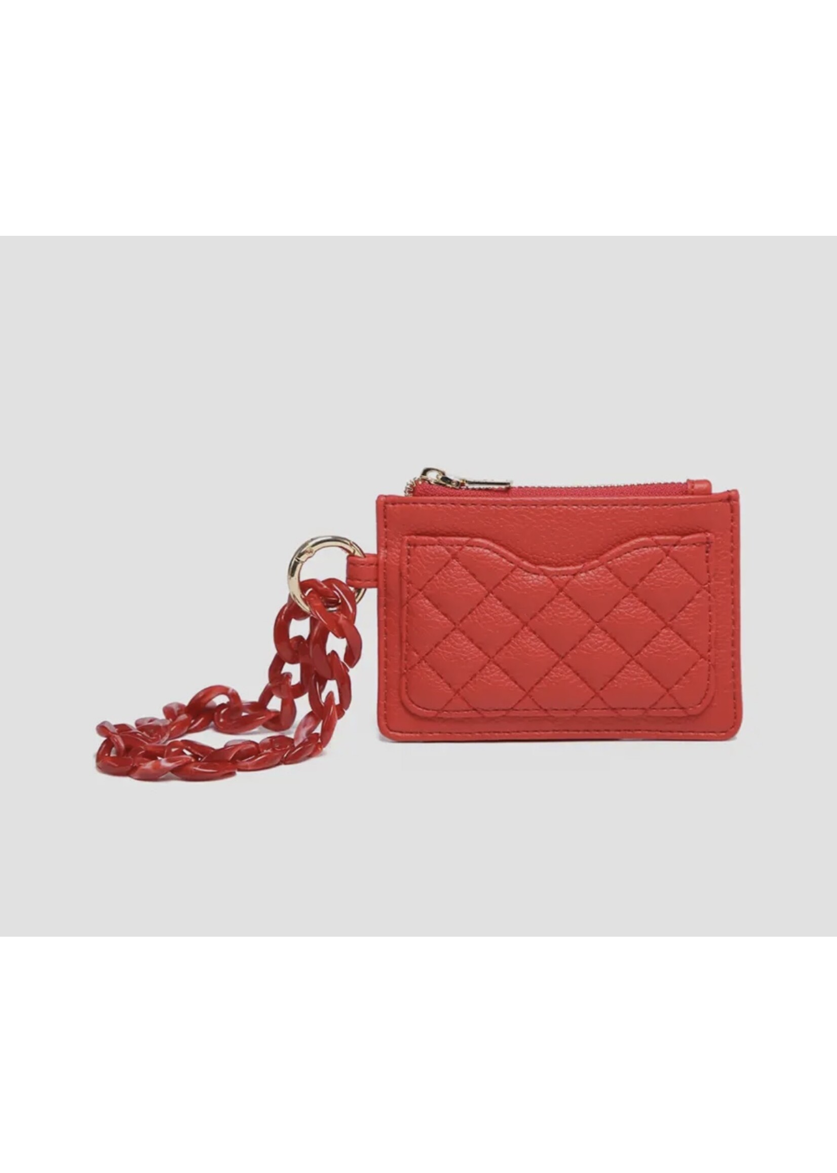 Red Rhodes Quilted Wallet
