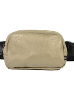 Calla Gold Vegan Leather Belt Bag