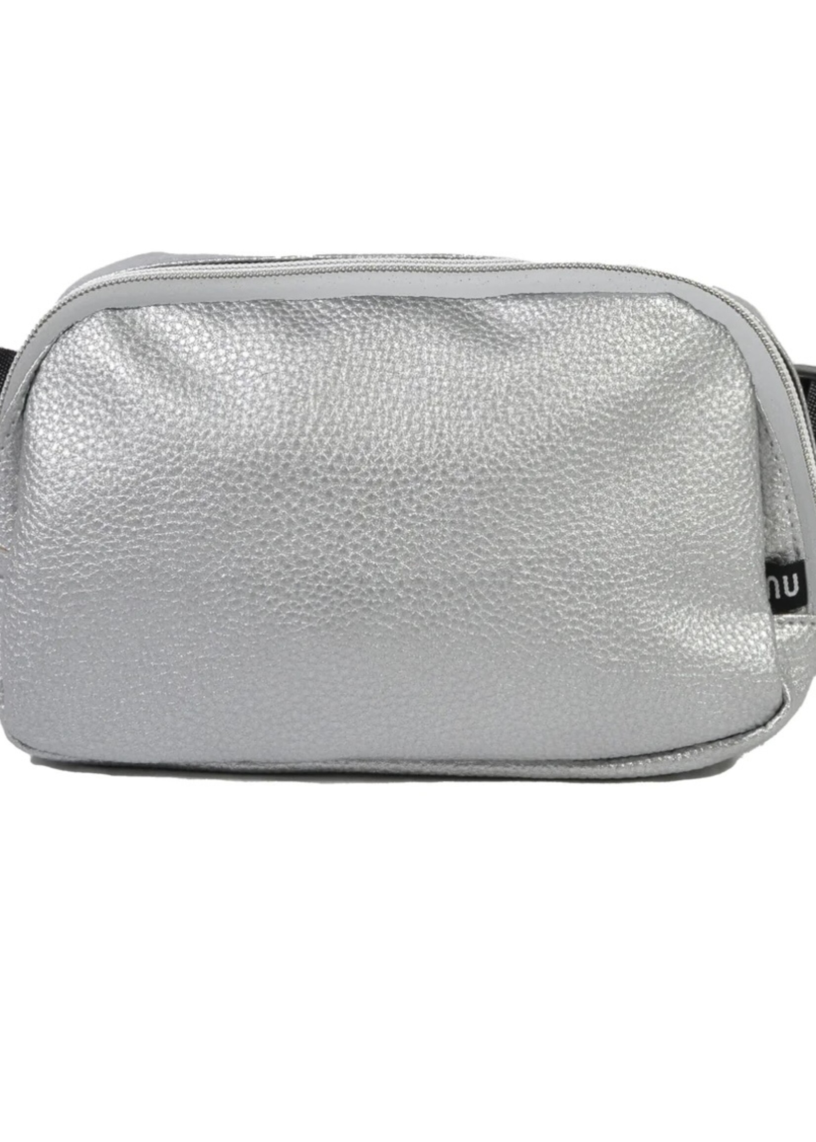 Calla Silver Vegan Leather Belt Bag