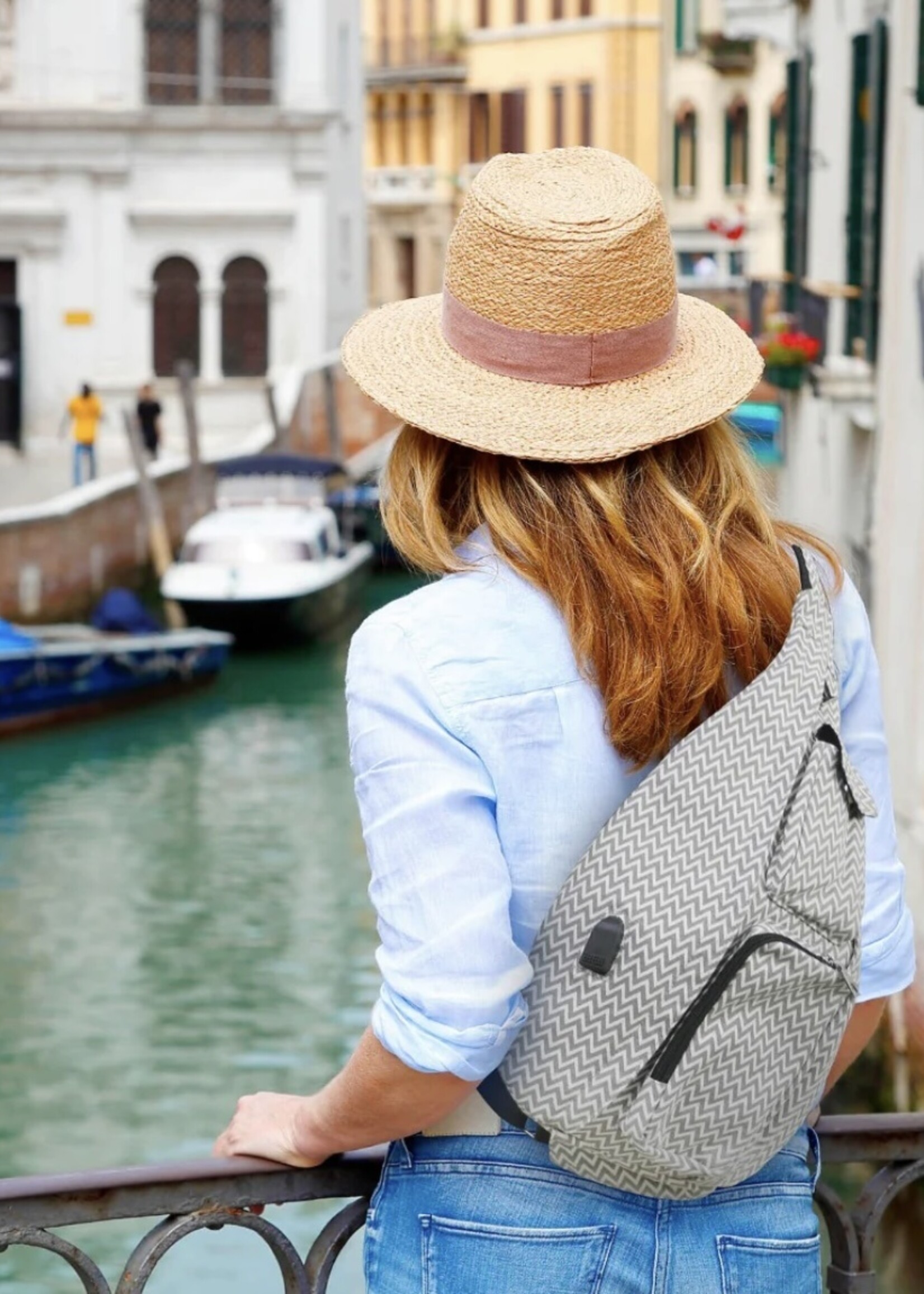 Calla Geo Stripe Rucksack