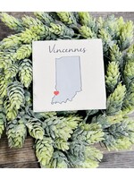 Love Your Town Ceramic Coaster-Vincennes Edition