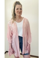 Blush Embroidered Kimono