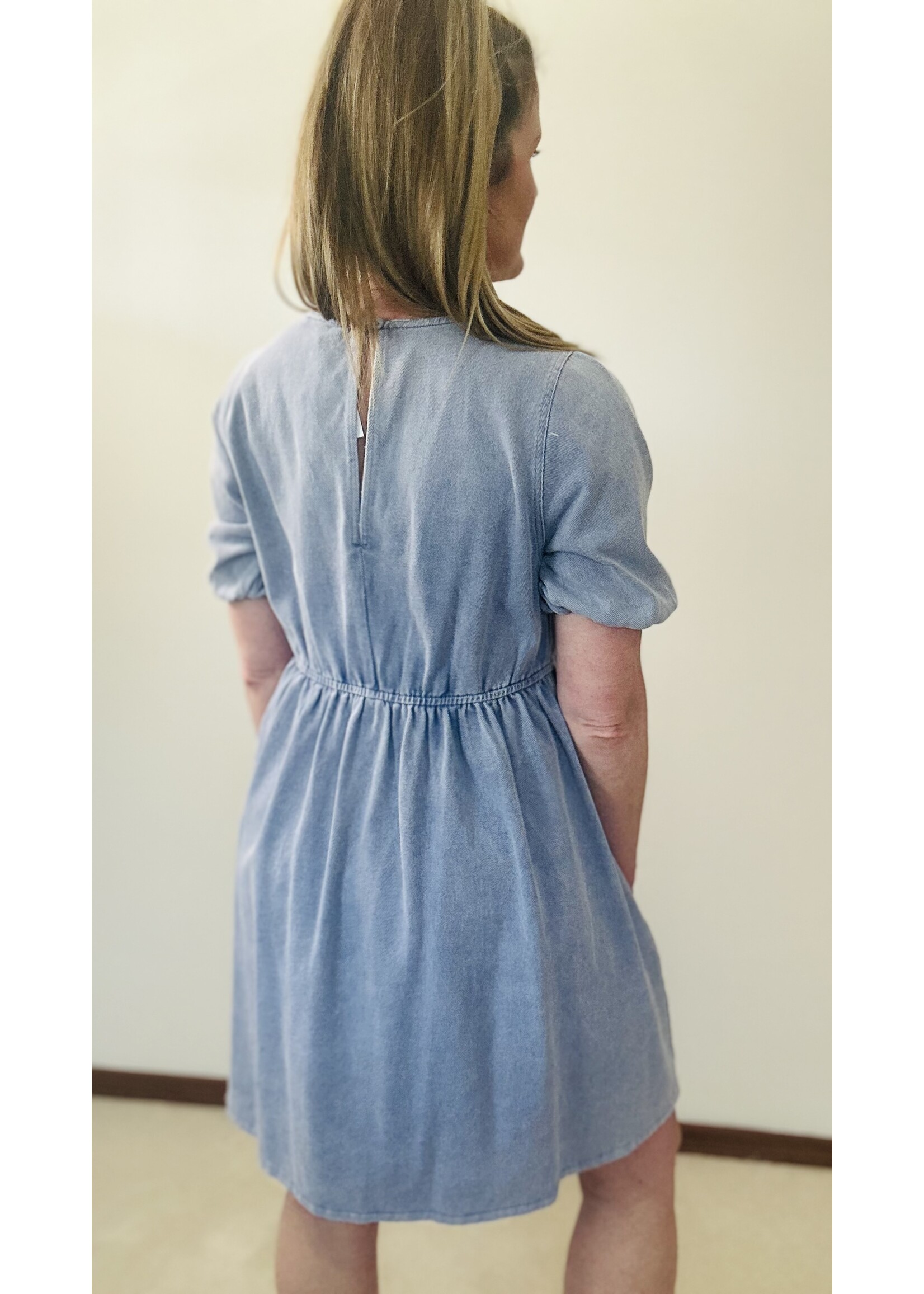 The Madison Dress in Blue