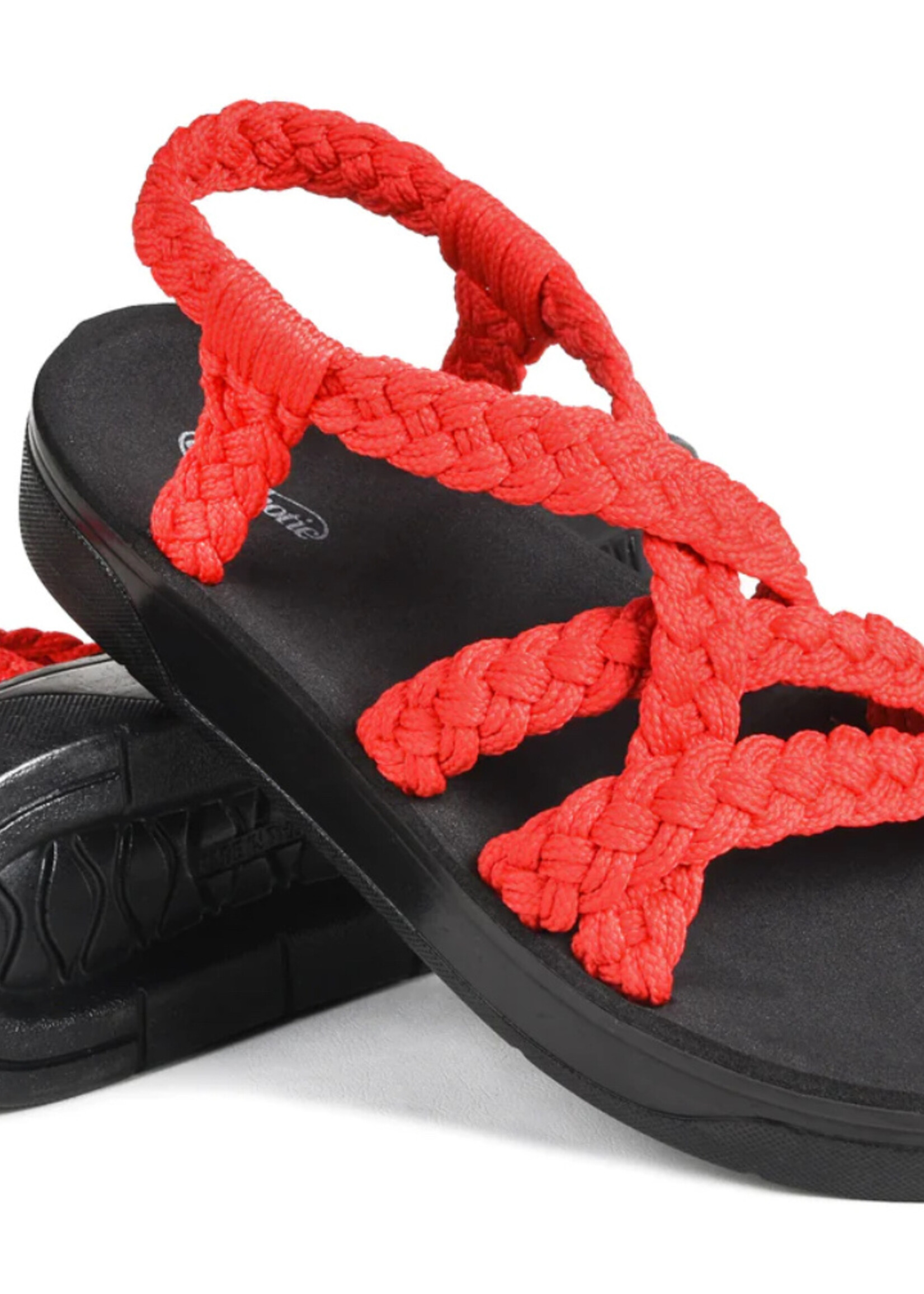 Aerothotic On To New Adventures Sandal in Red