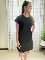 Urban Ribbed Dress in Charcoal
