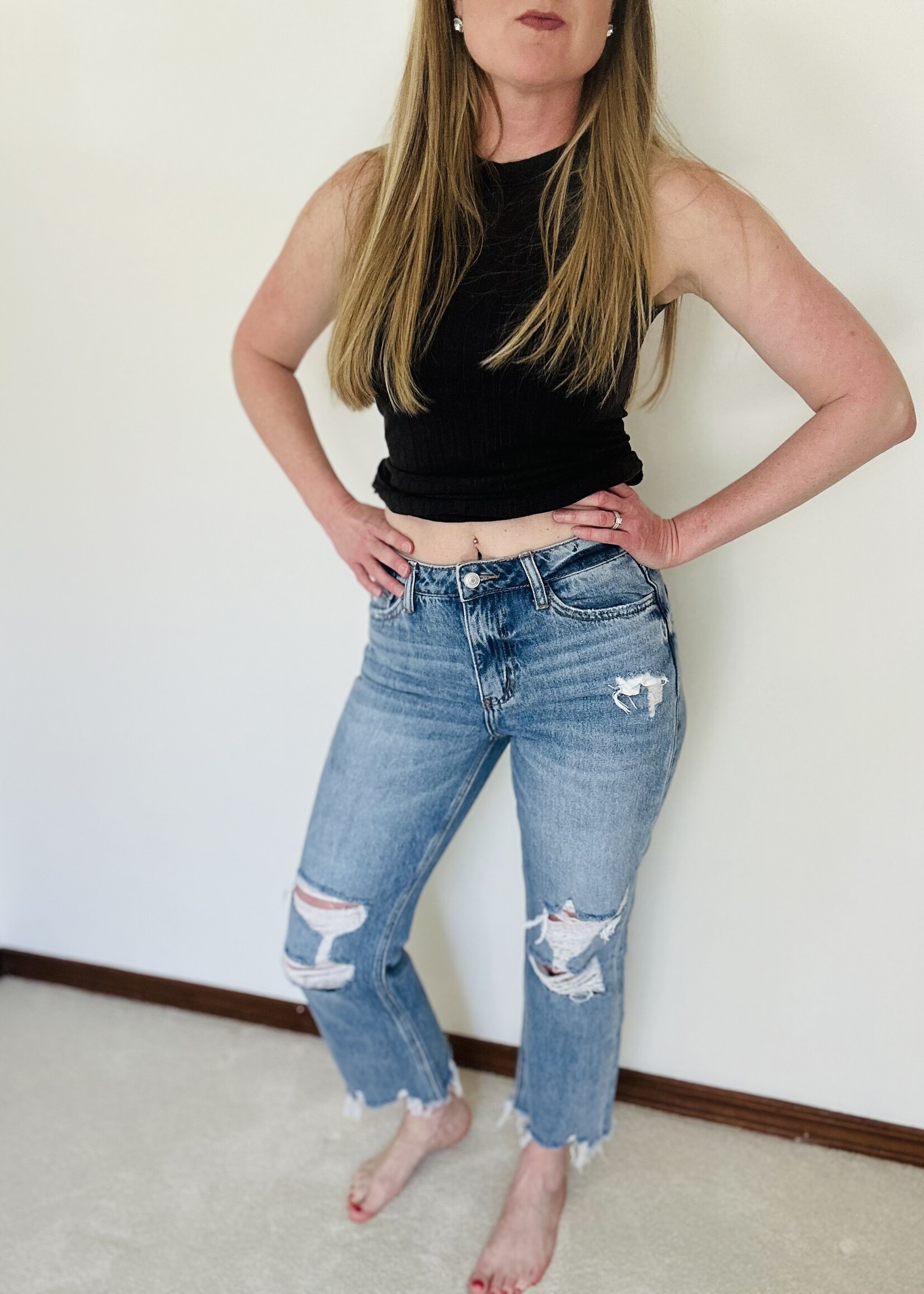 Lovervet The Intelligence High Rise Relaxed Crop Jean