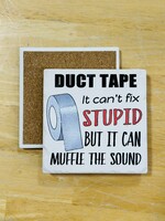 Tipsy Coaster Duct Tape Can’t Fix Ceramic Coaster
