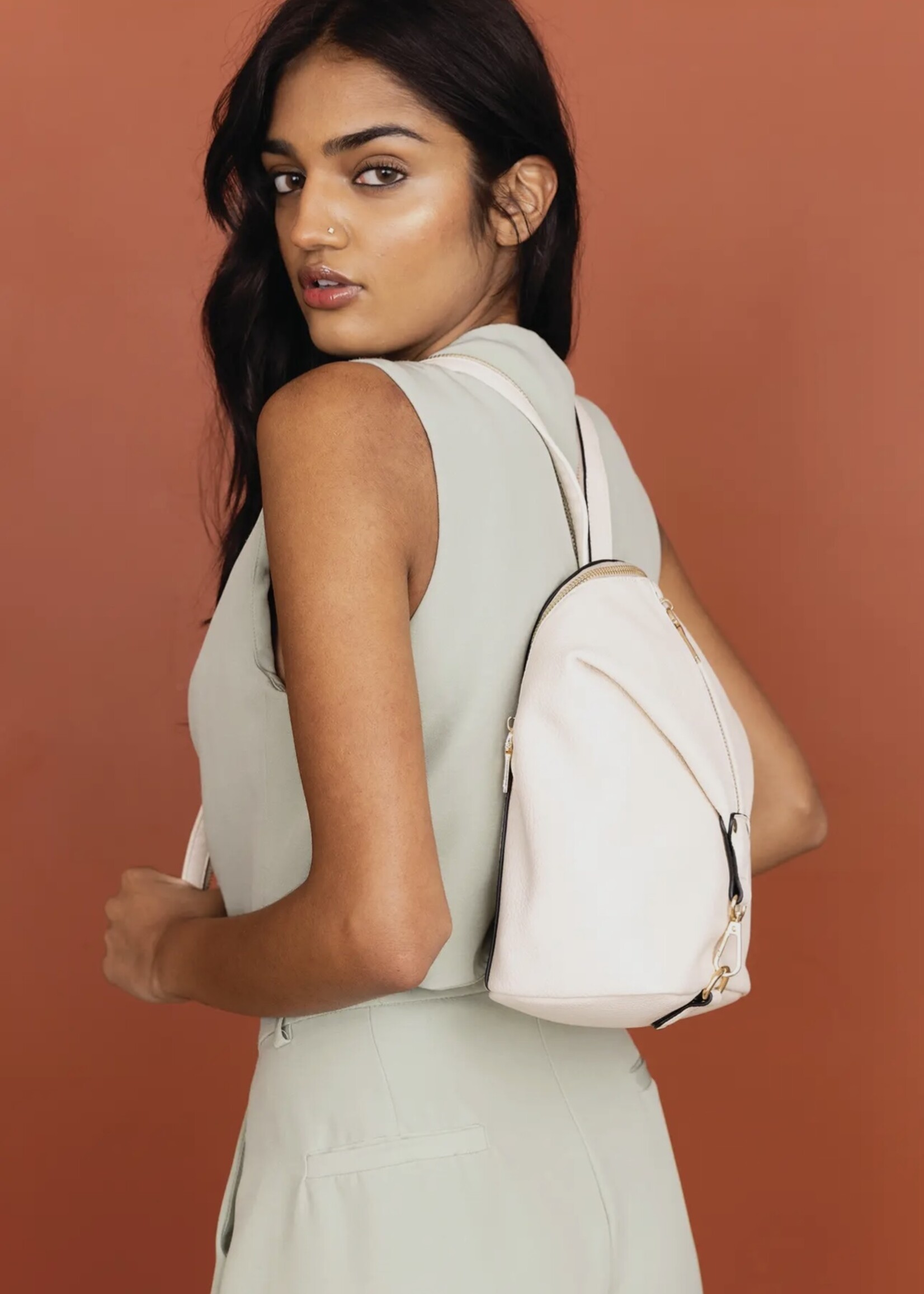 Jen & Co. The Linnette Backpack in Brown