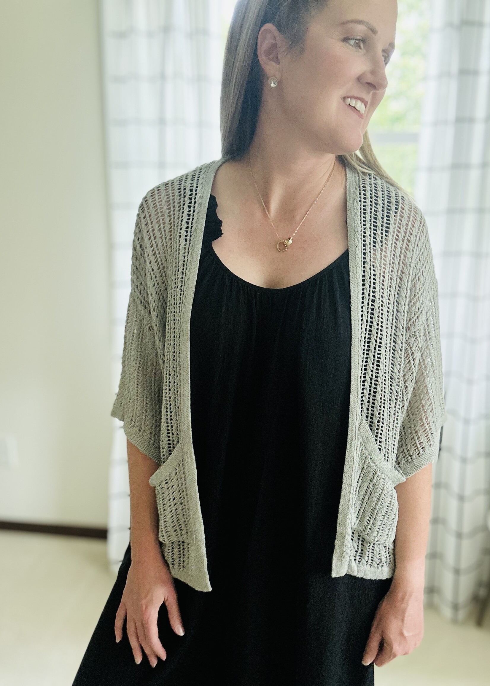 Boardwalk Cardi in Olive