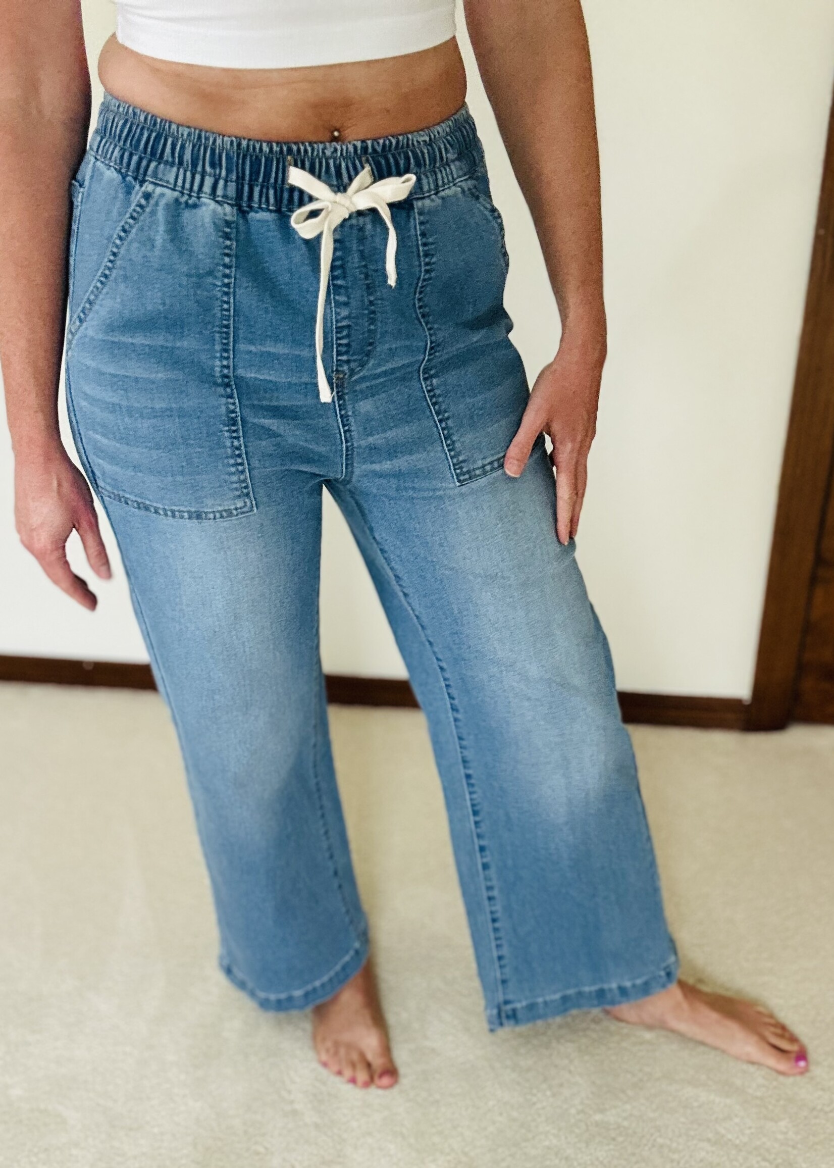 Haptics Calling It Good Cropped Jeans