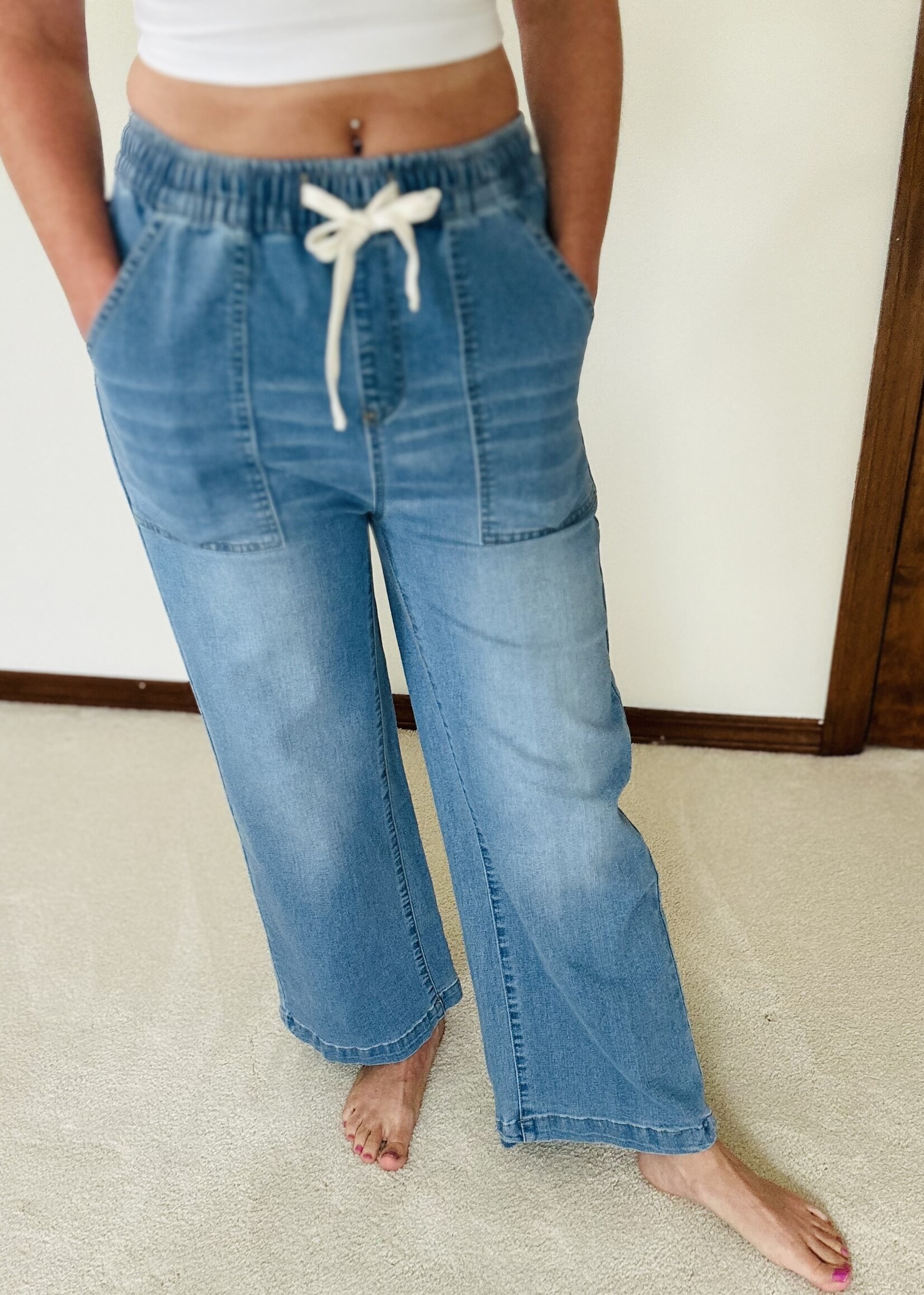 Haptics Calling It Good Cropped Jeans