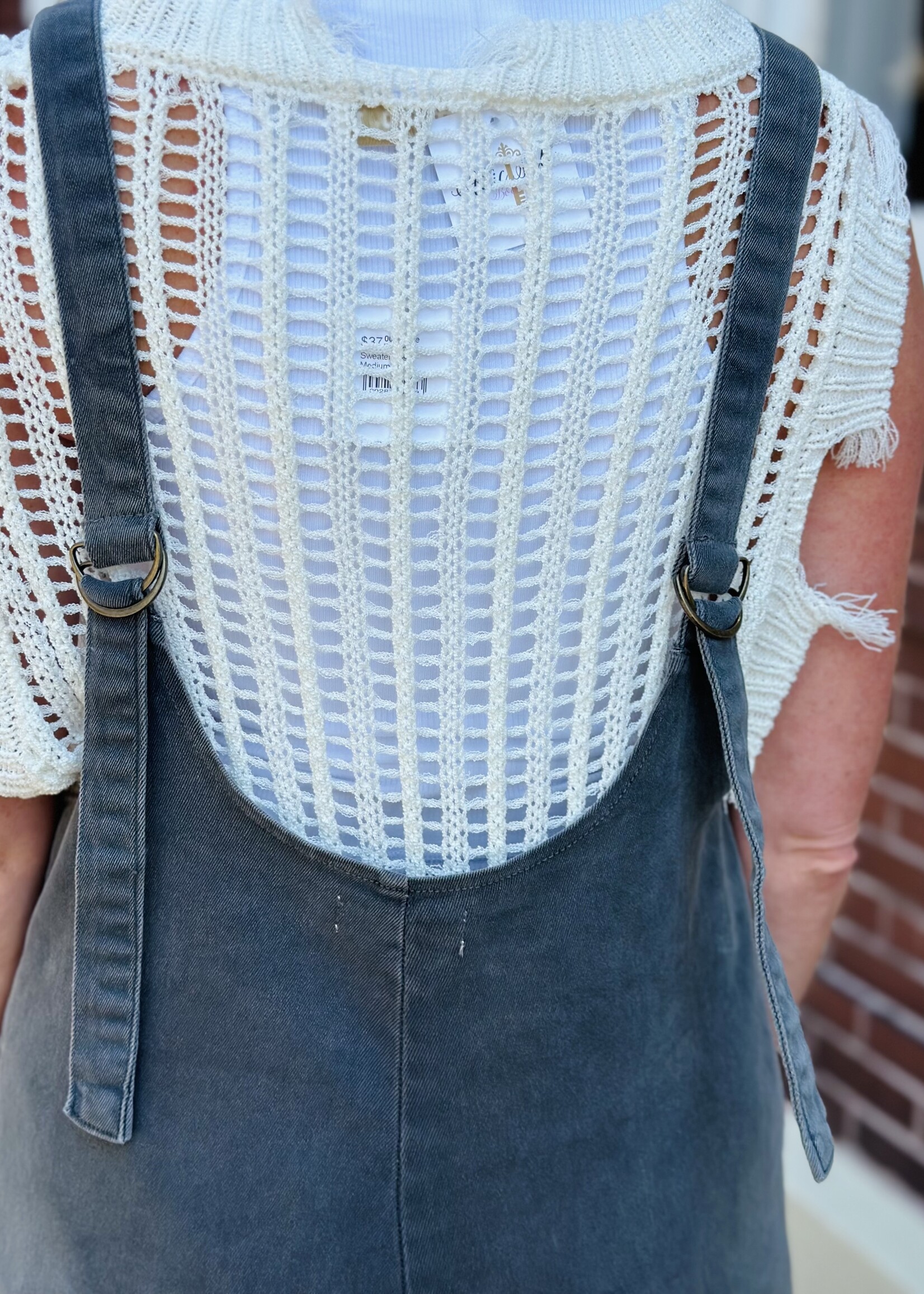 Top of the Class Romper in Charcoal