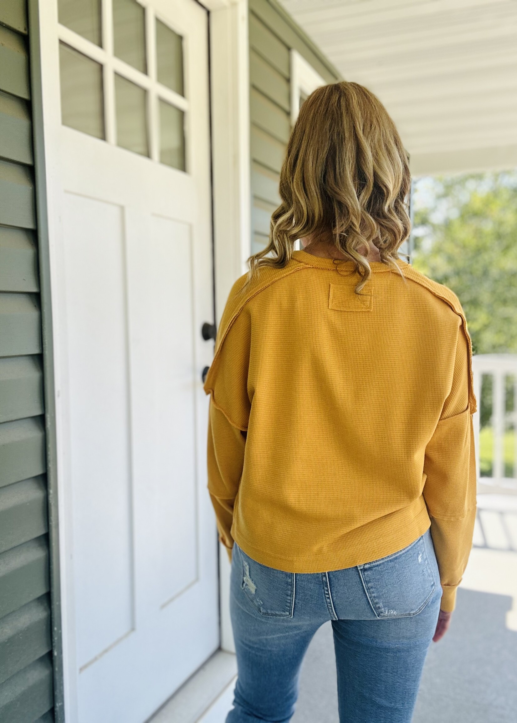 Weekend Top in Mustard