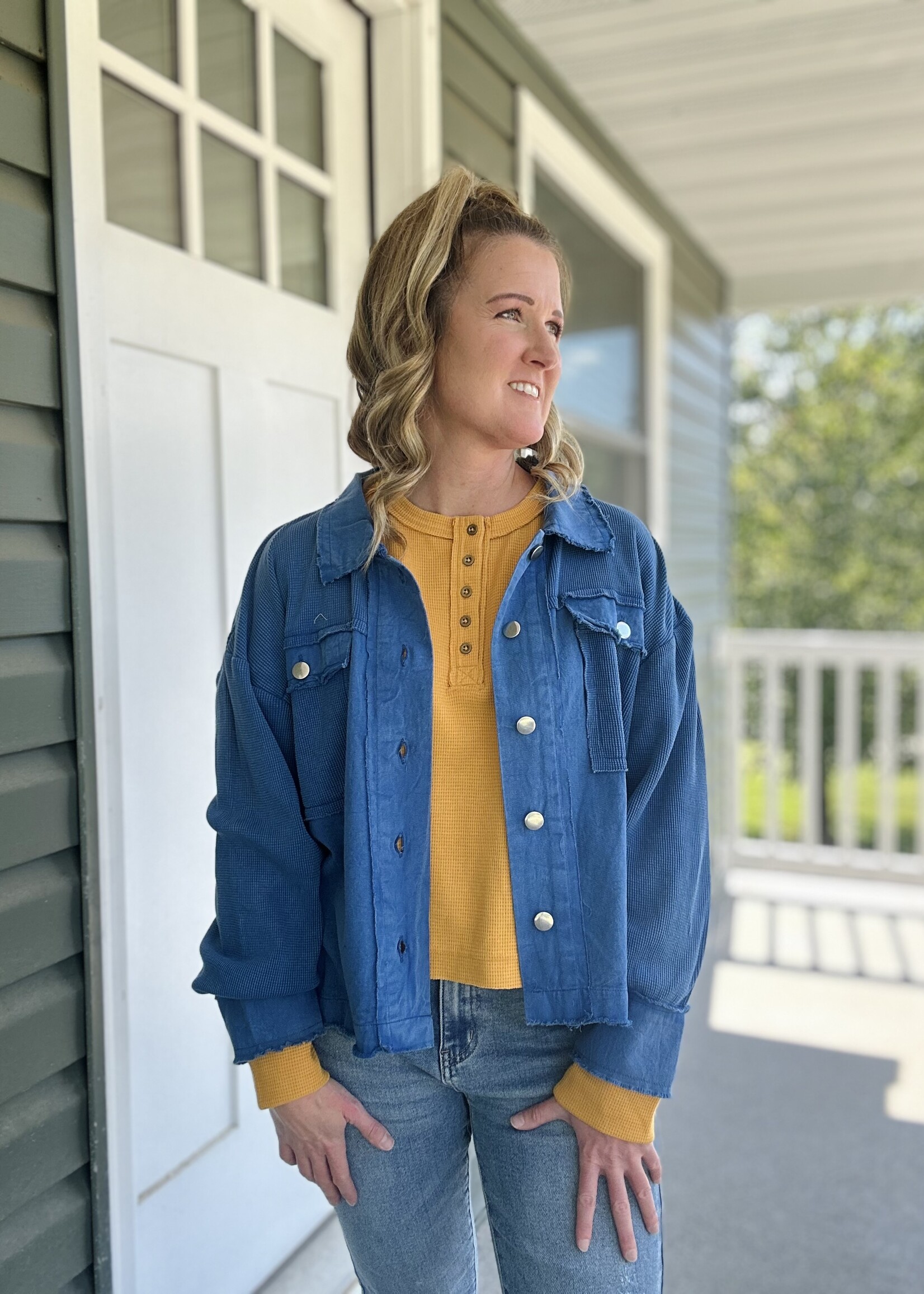 Weekend Top in Mustard