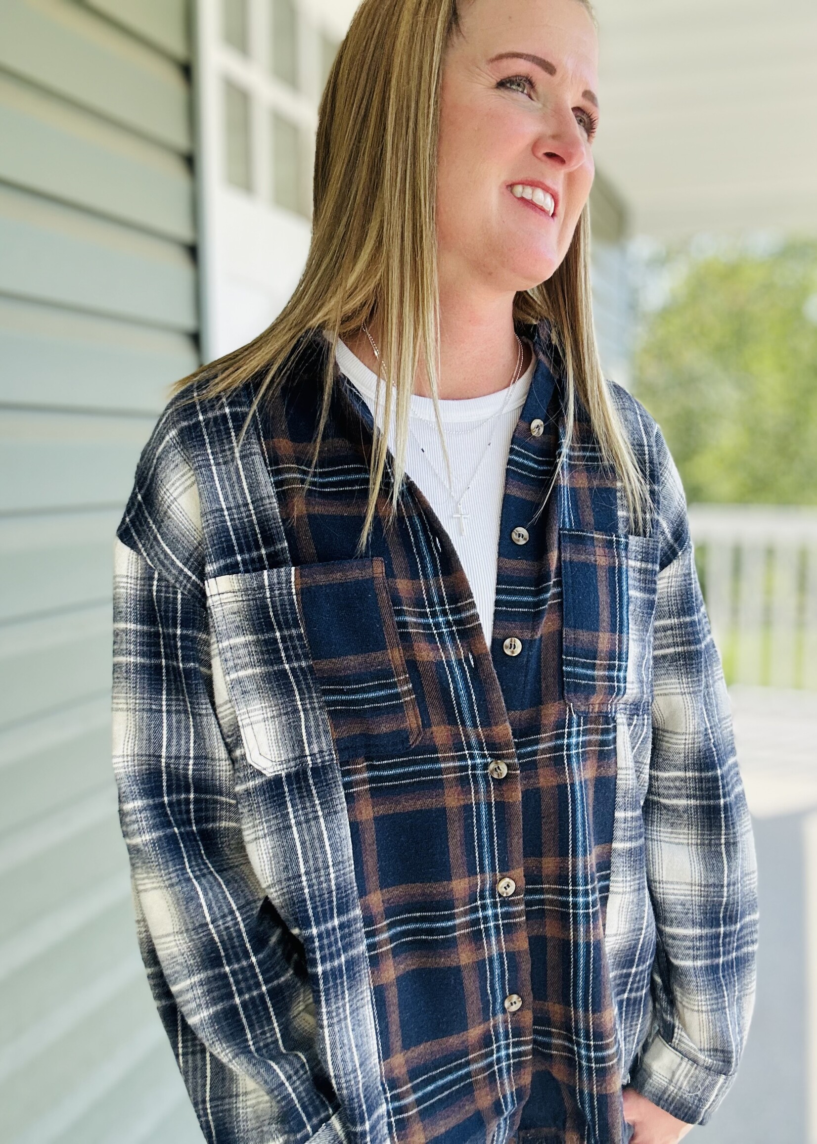 Mixed Feelings Button Up in Cream