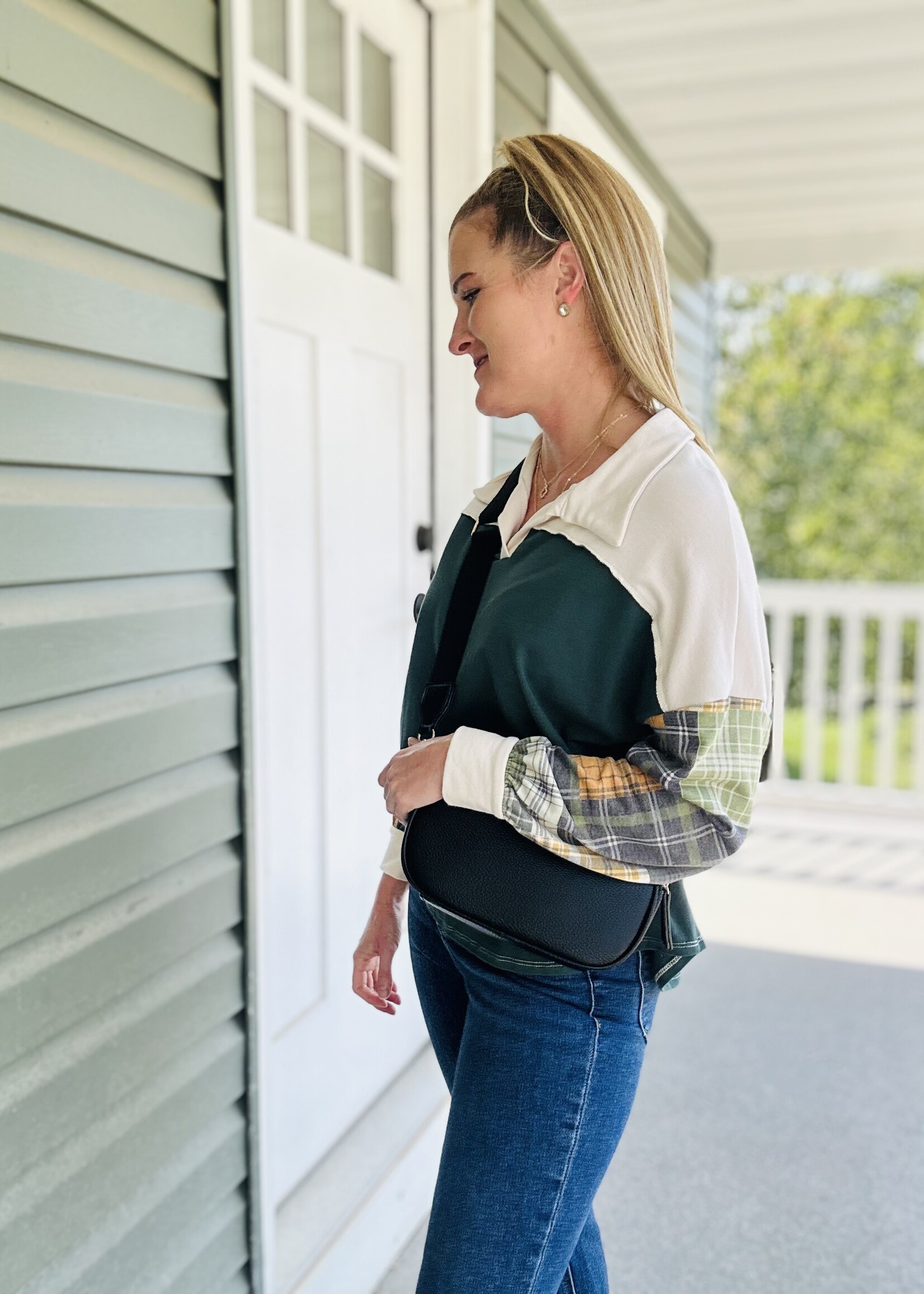 Haptics Autumn Called Collared Top
