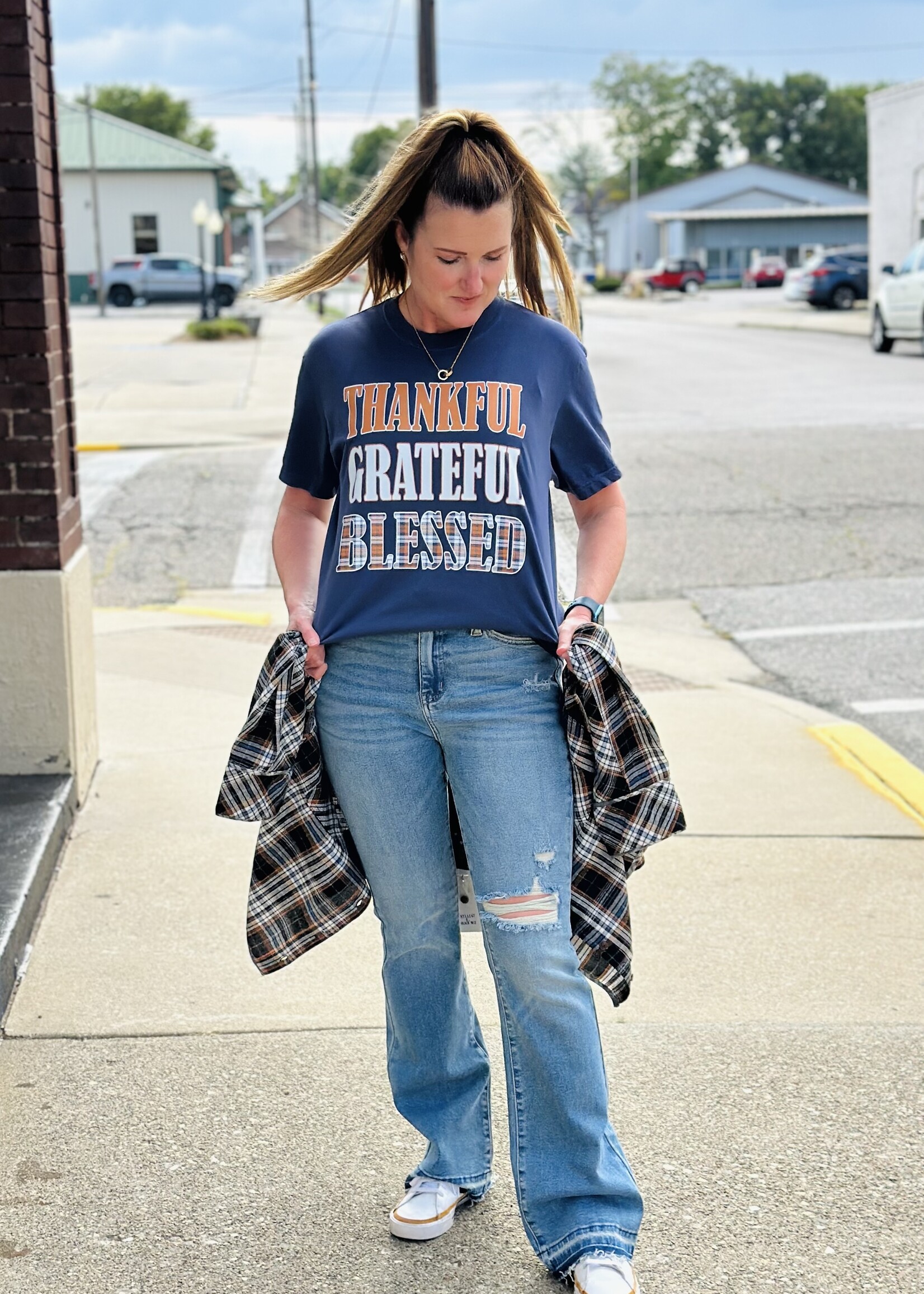 Thankful Grateful Blessed Tee