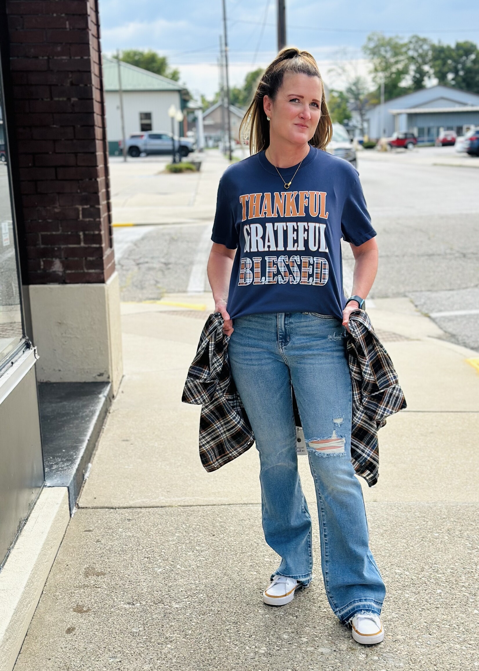 Thankful Grateful Blessed Tee