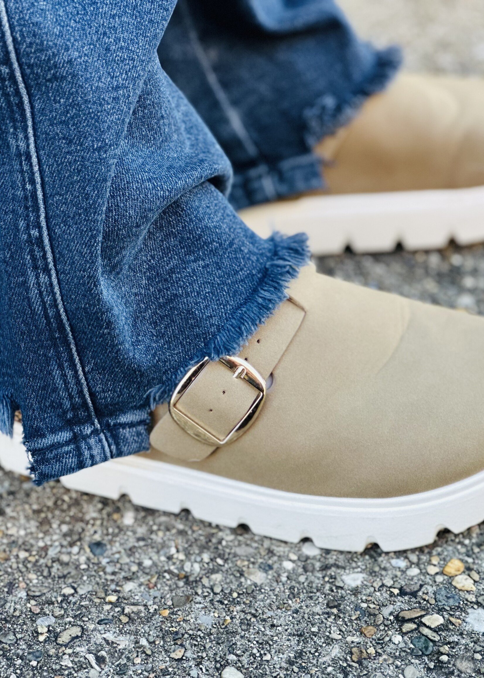Forever The Oaks Mule in Taupe