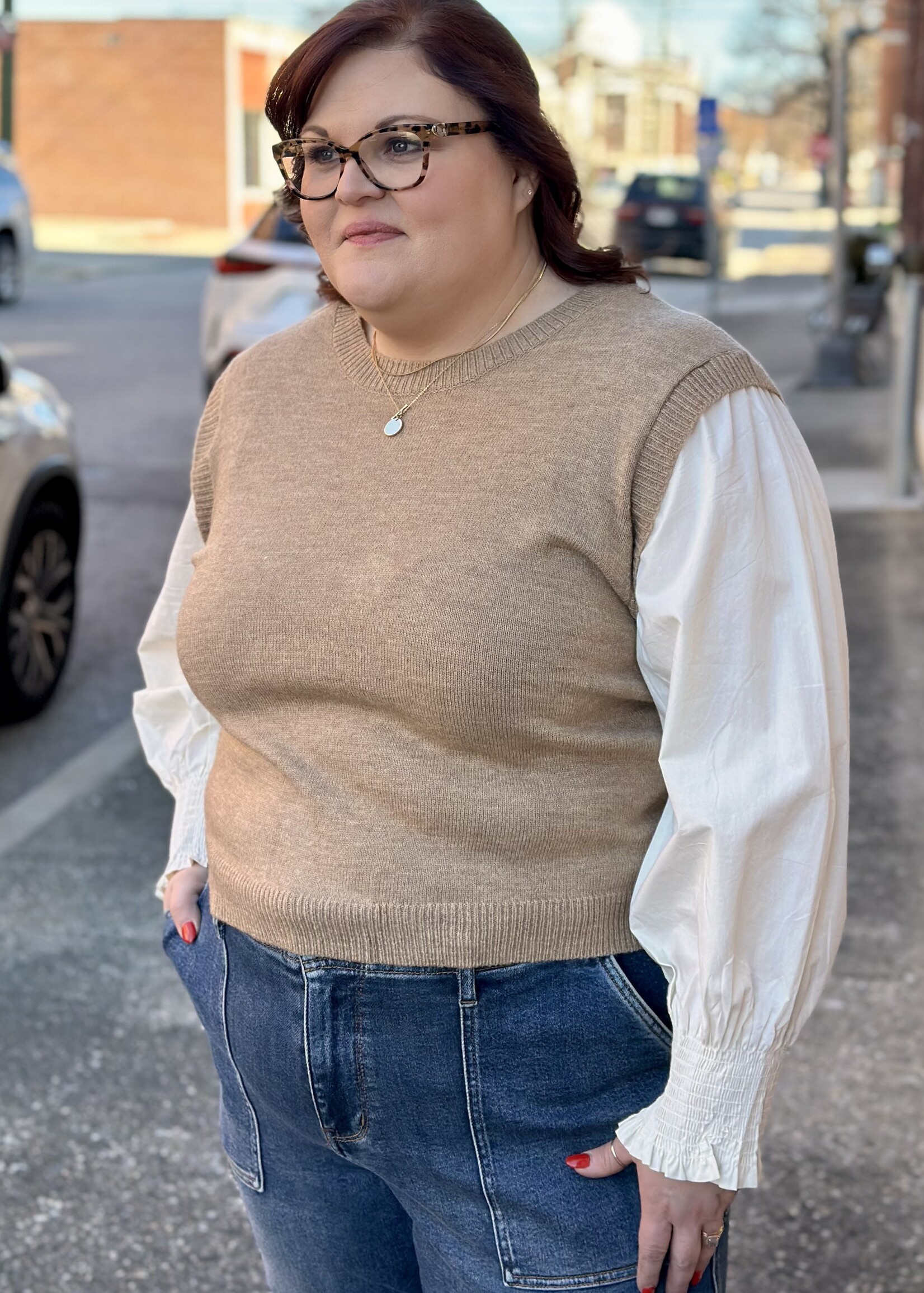 Back in Class Sweater Top