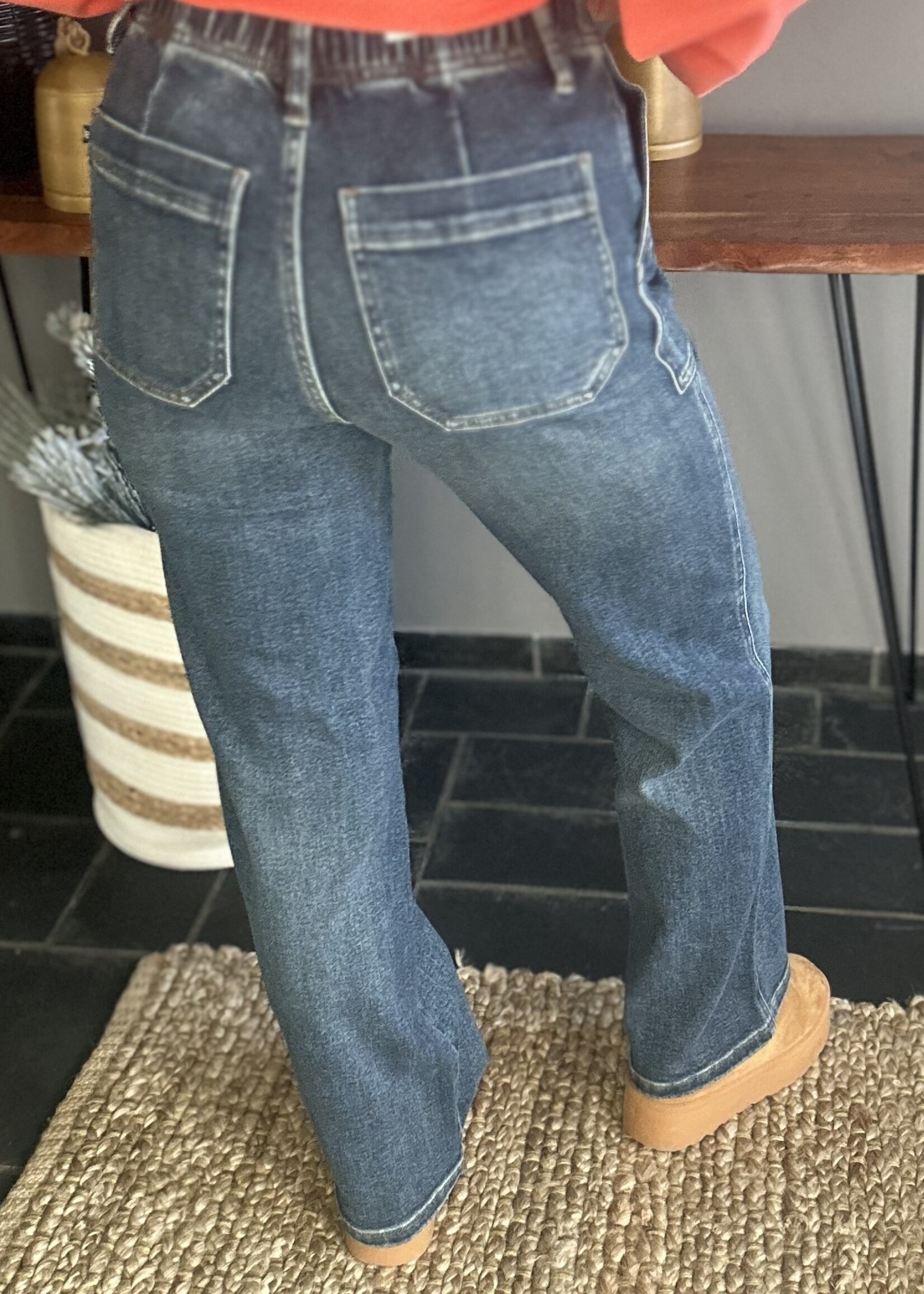 Judy Blue Draw Me Closer Drawstring Wide Leg Jeans