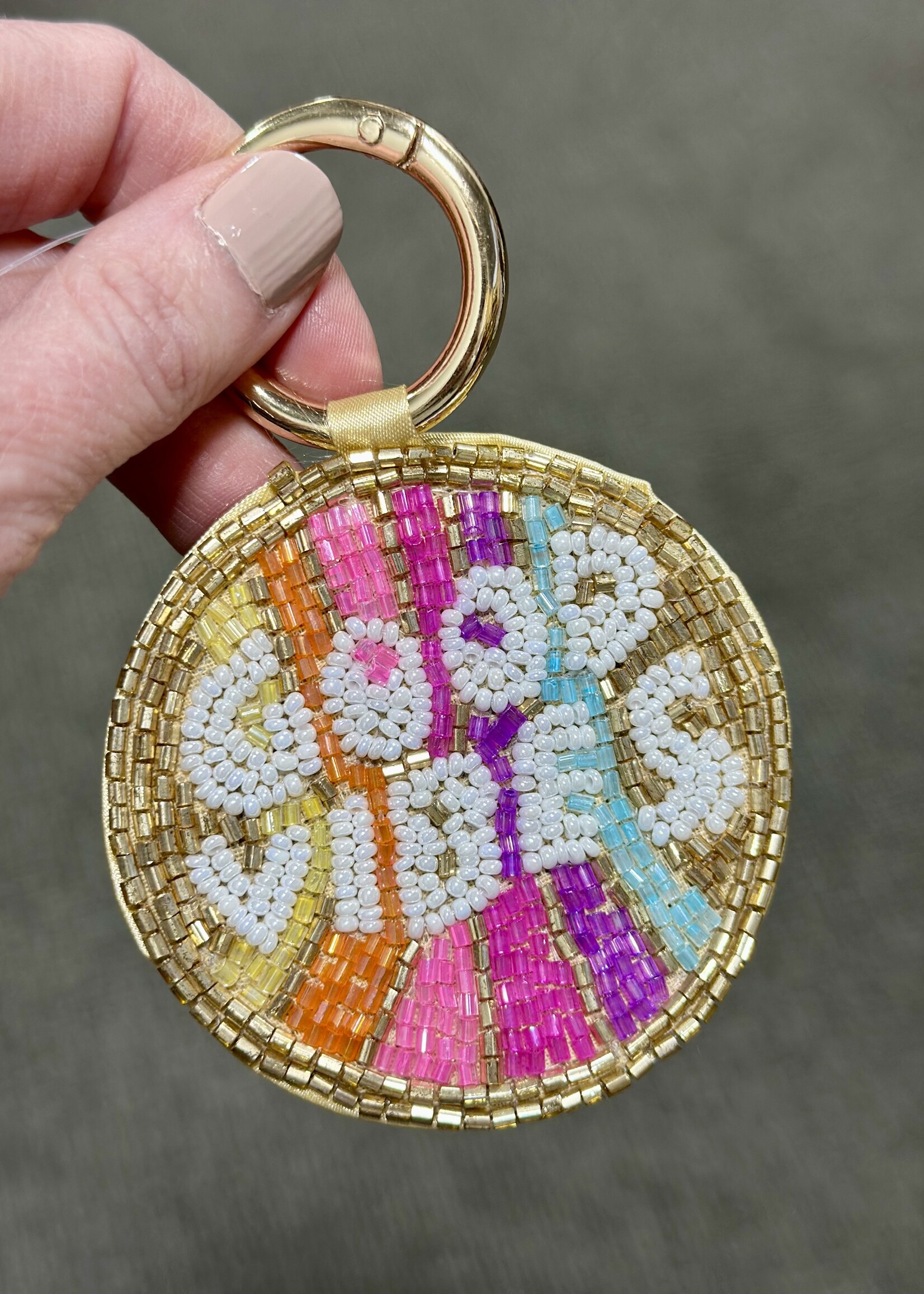 Avenue 9 Good Vibes Beaded Keyring