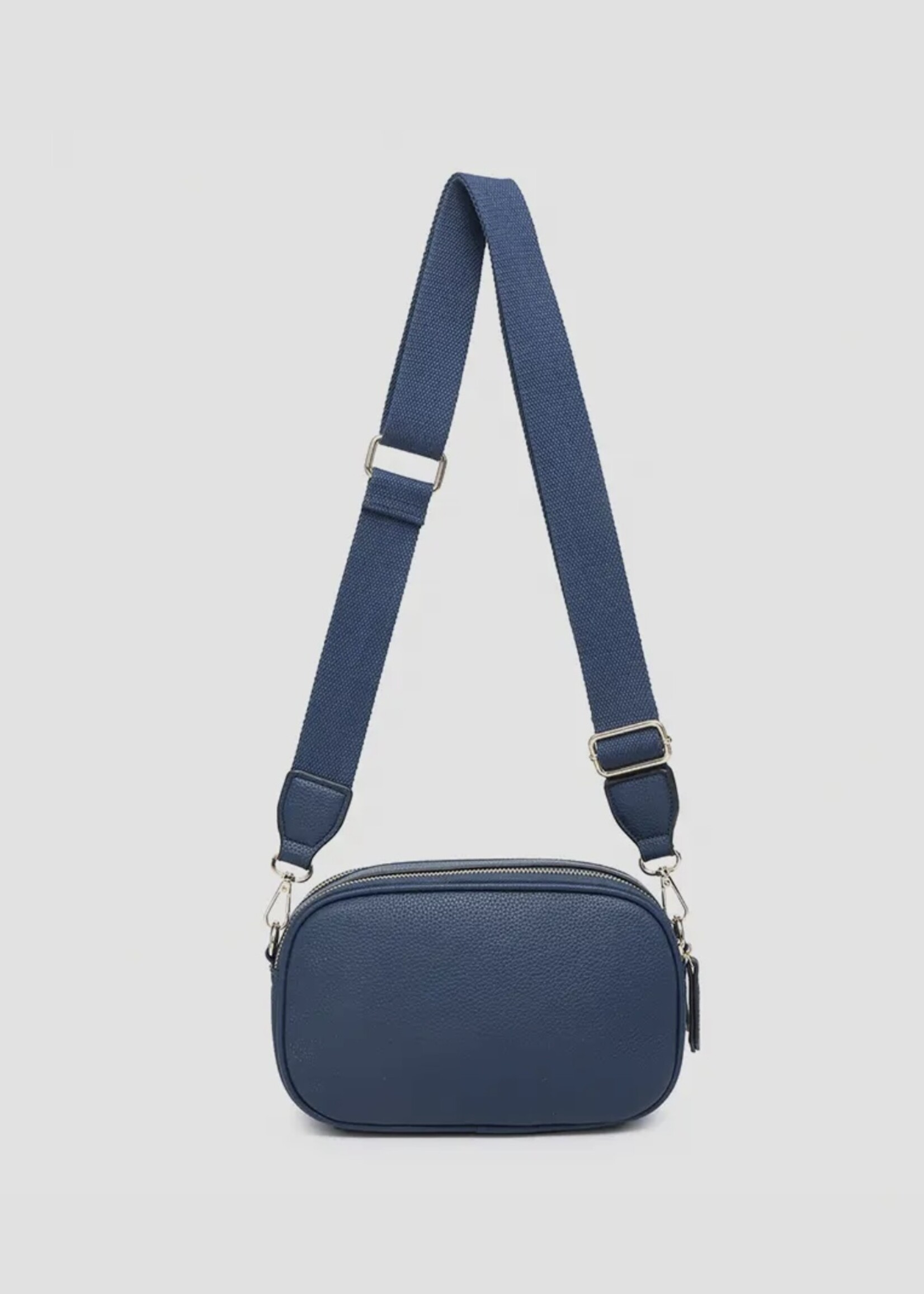 Jen & Co. Sky Dual Zip Crossbody in Navy