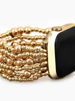 Cape Diablo Golden Demure Stretch Apple Watch Band-Large