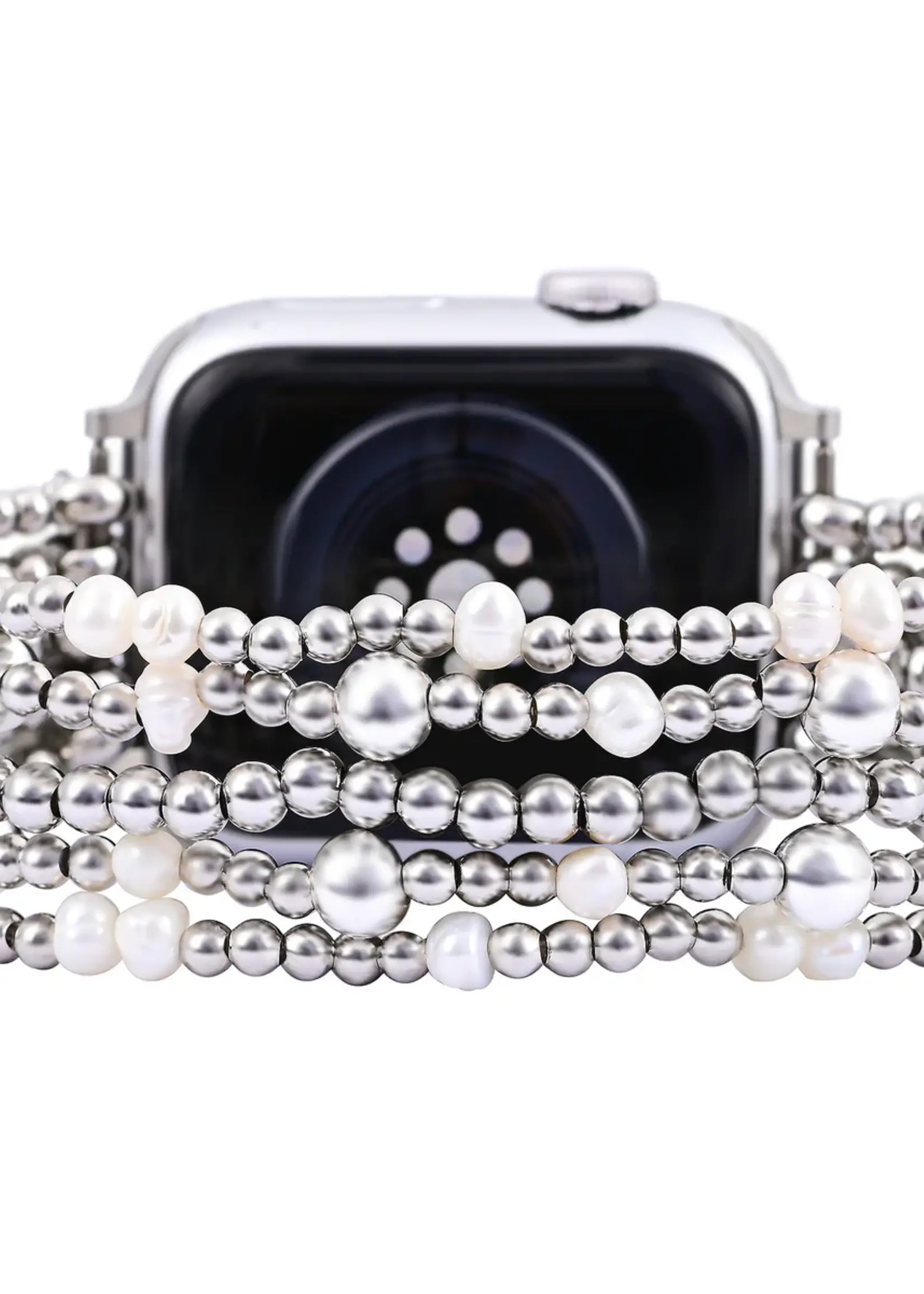 Cape Diablo Shimmering Pearl Stretch Apple Watch Band-Large
