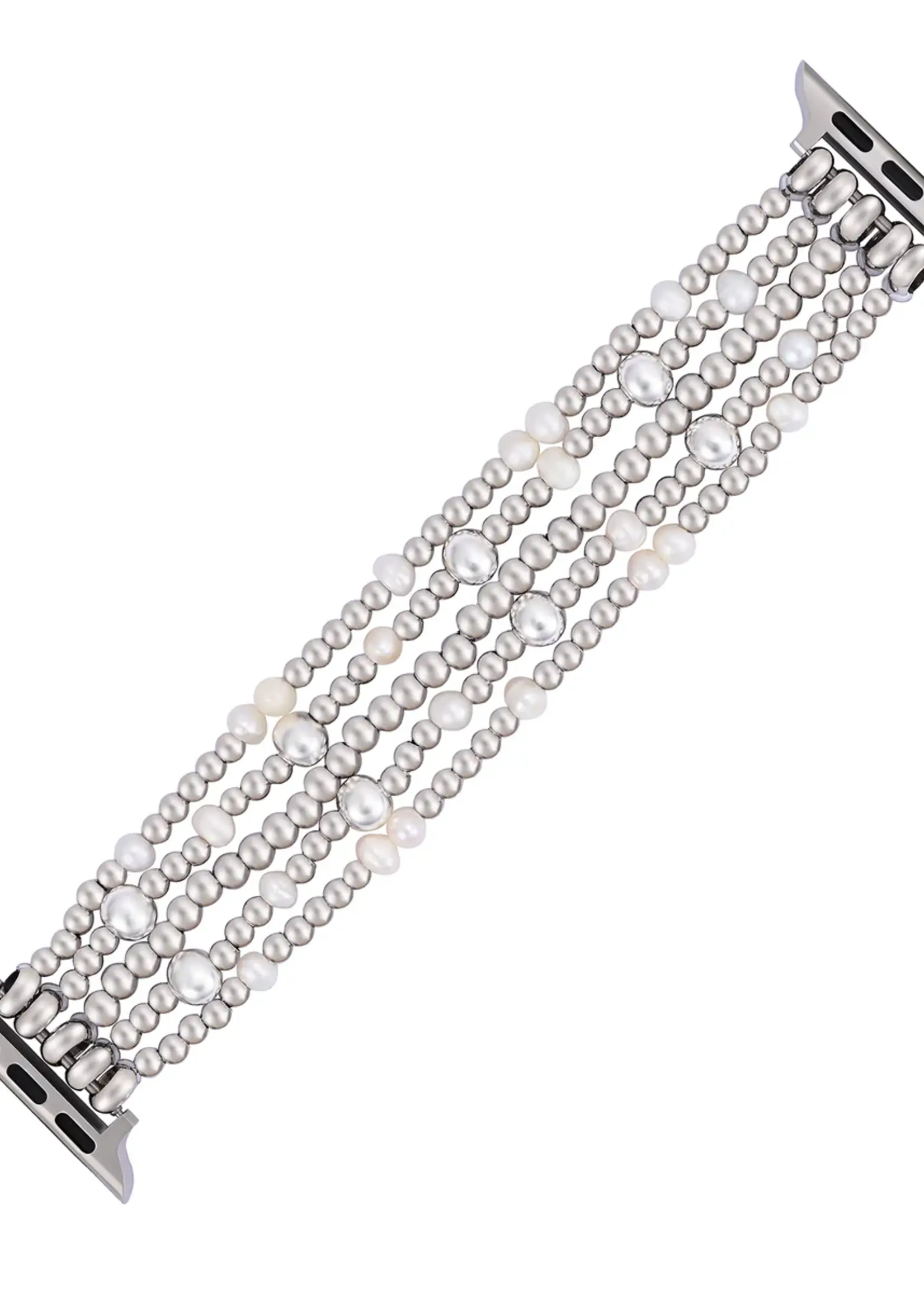 Cape Diablo Shimmering Pearl Stretch Apple Watch Band-Large