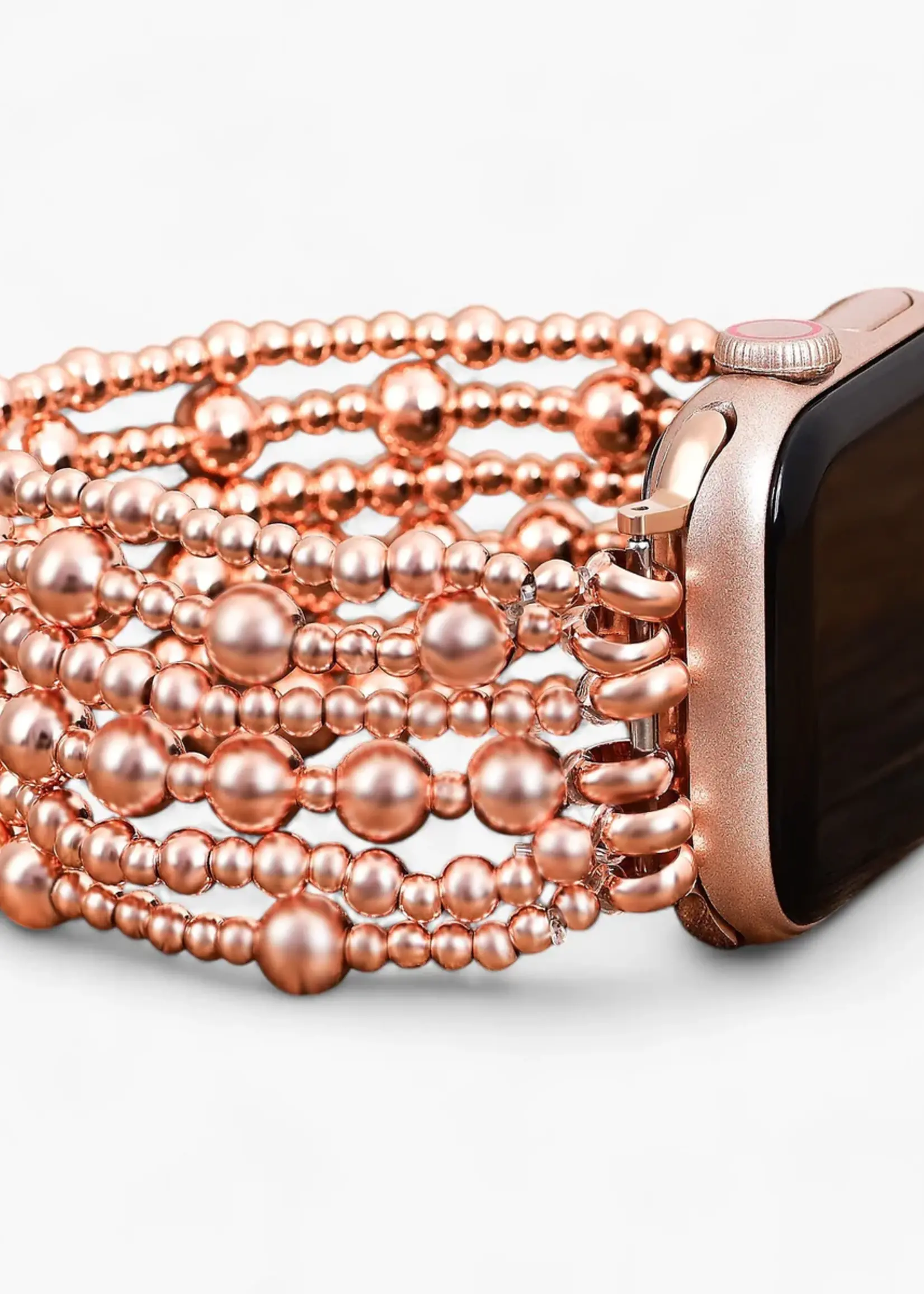 Cape Diablo Rose Gold Serenity Stretchy Apple Watch Band-Large