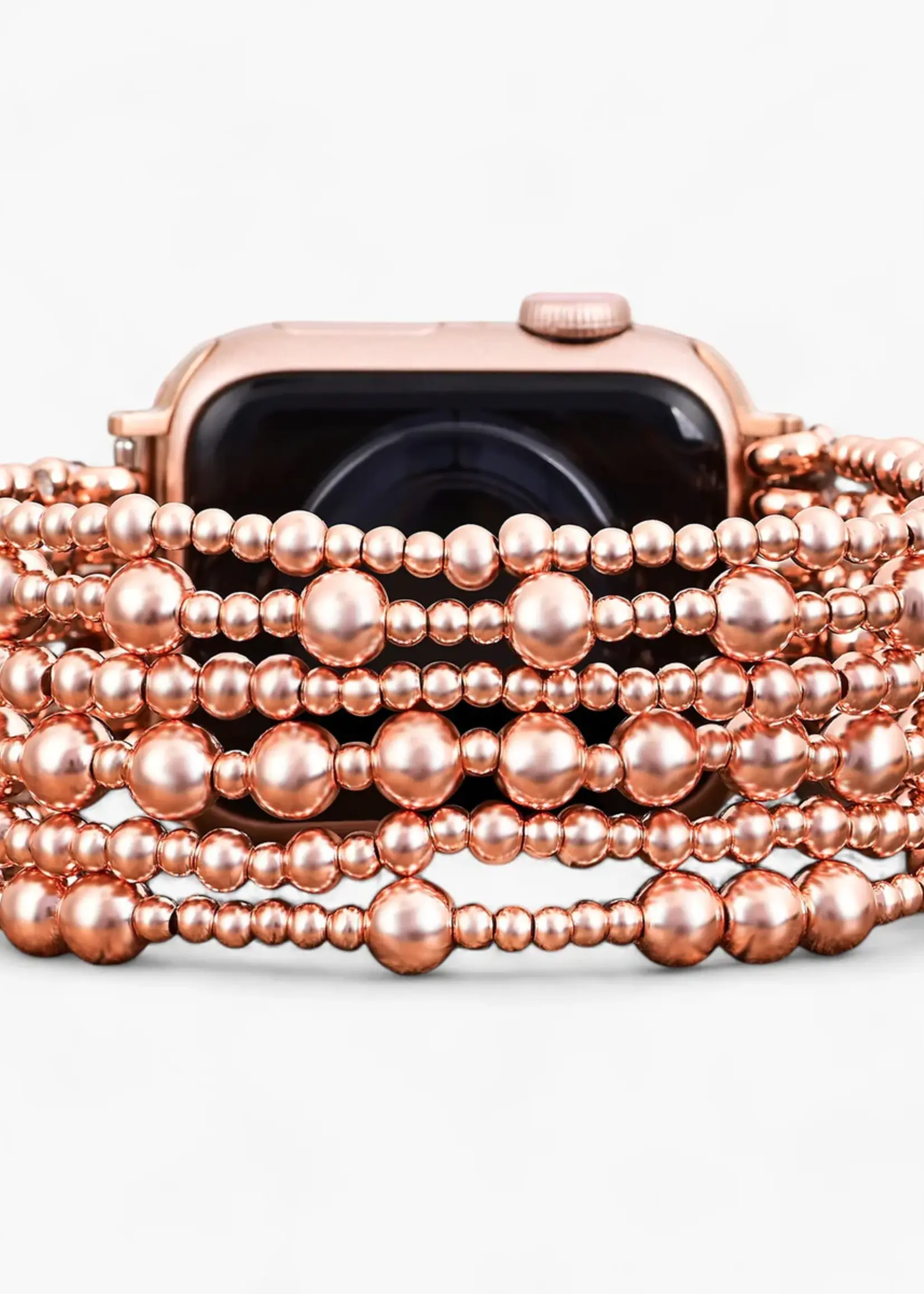 Cape Diablo Rose Gold Serenity Stretchy Apple Watch Band-Large